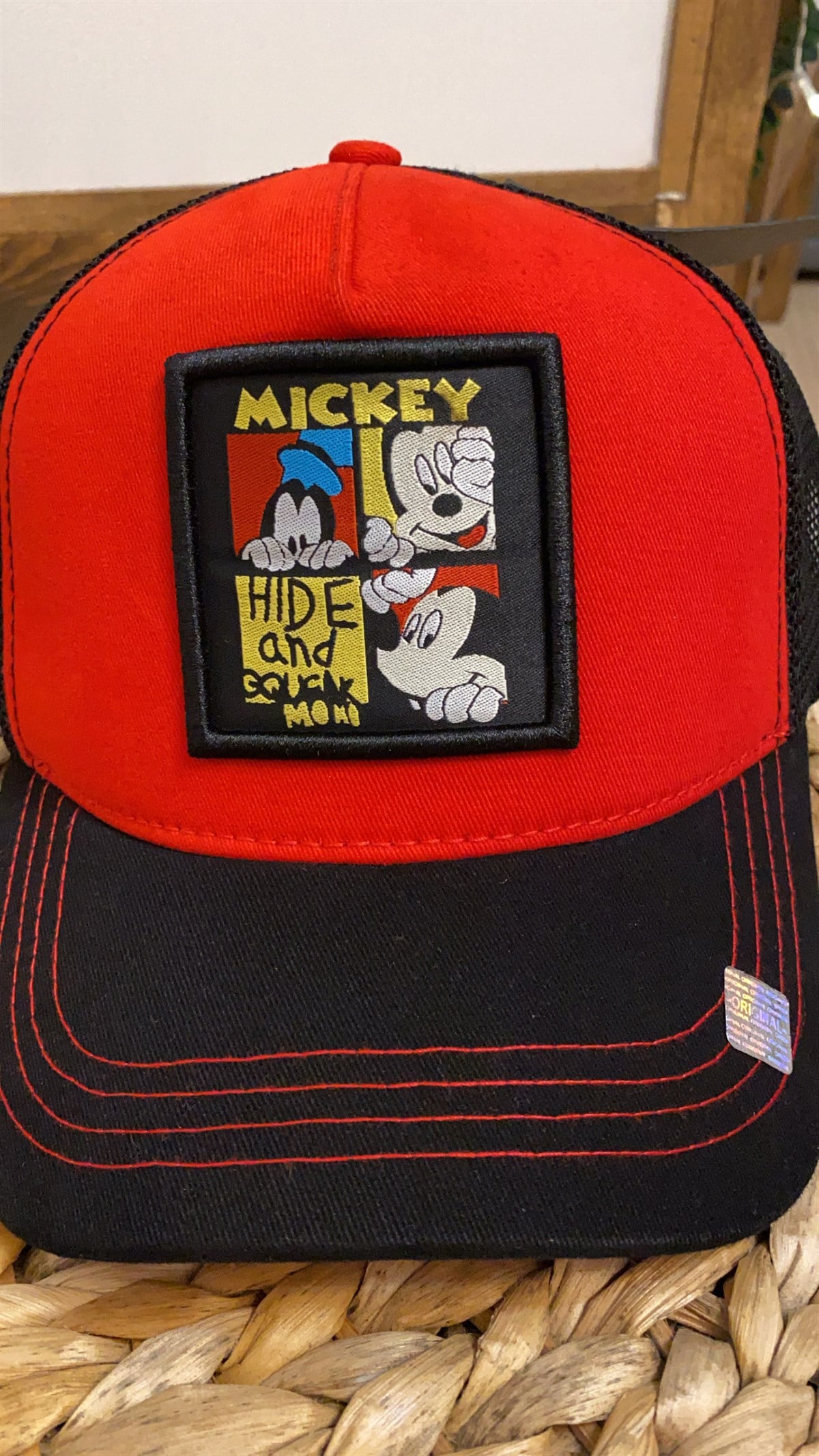Kırmızı Mickey Şapka
