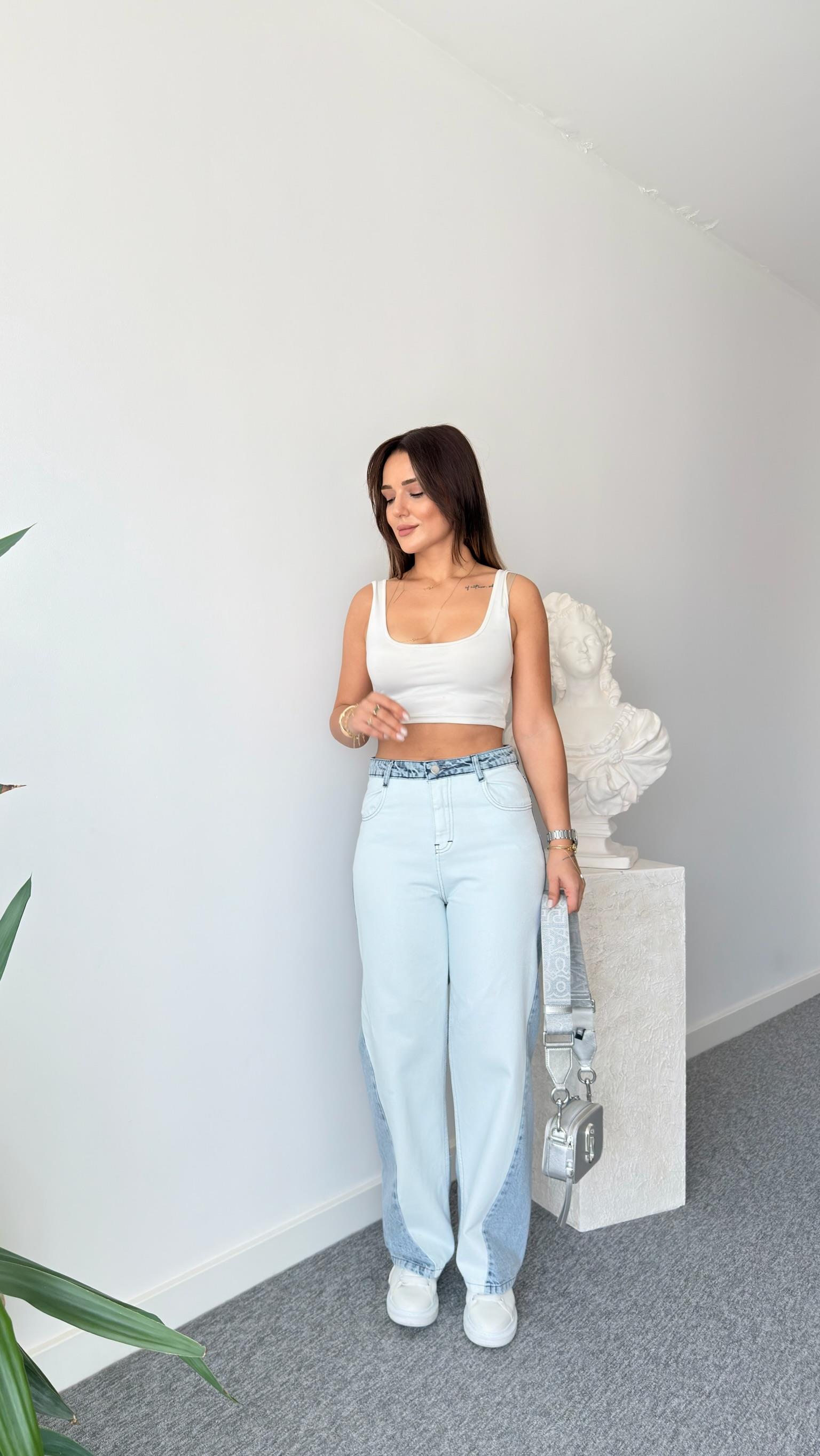 Zra Model Viral Renk Geçişli Jean Takım