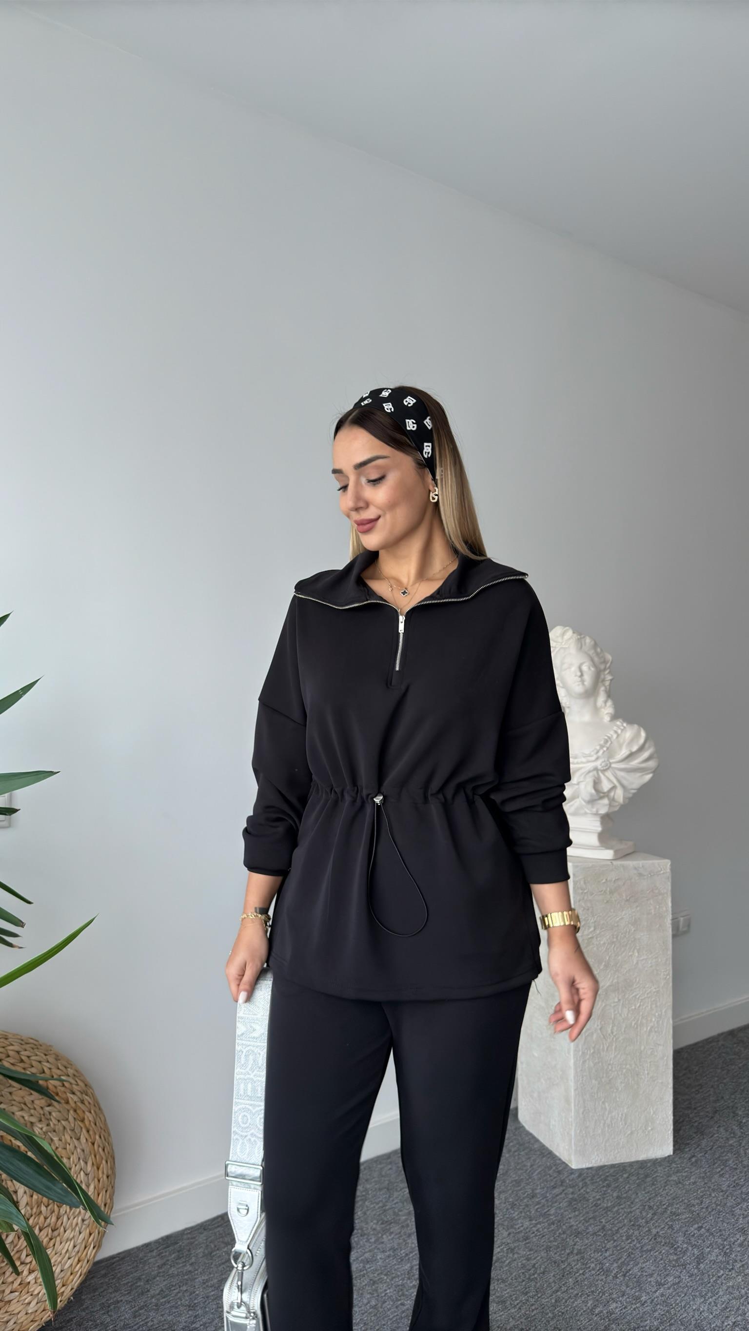 Renan Bel Büzgülü Yarım Fermuar Modal Takım