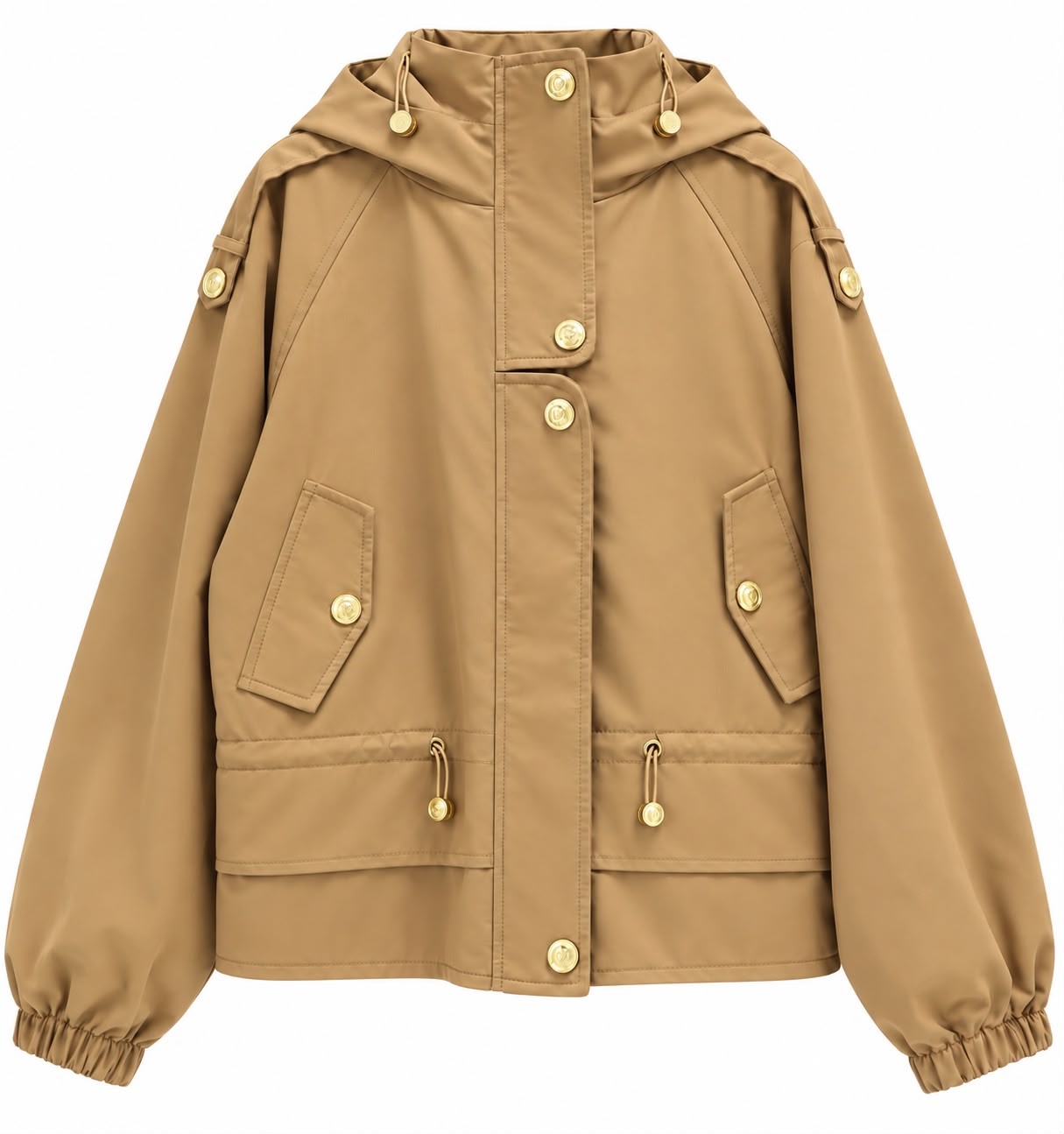 Camel Gold Düğmeli Lüks Marka Model Ceket