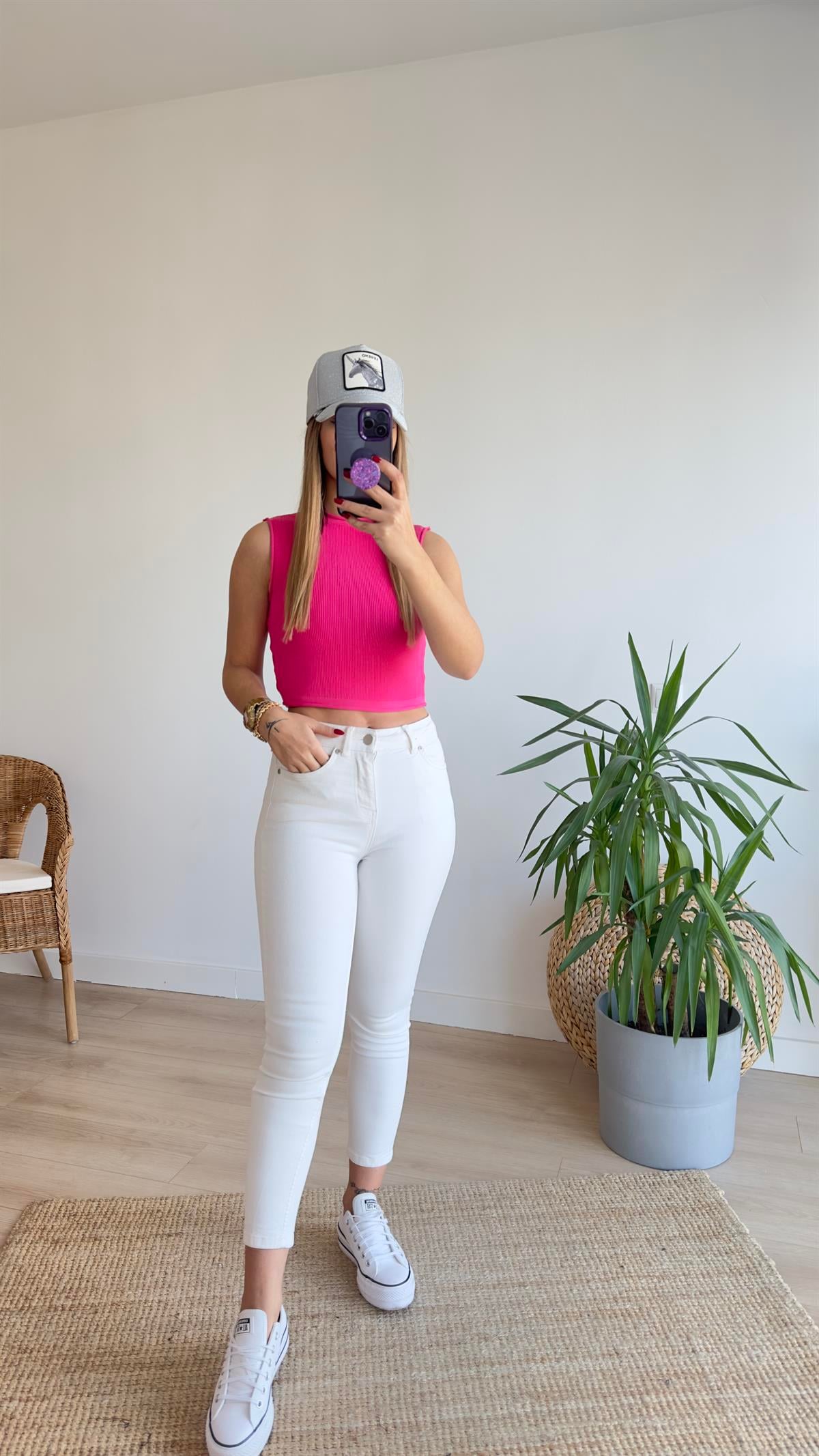 Fitilli Pembe Triko Atlet