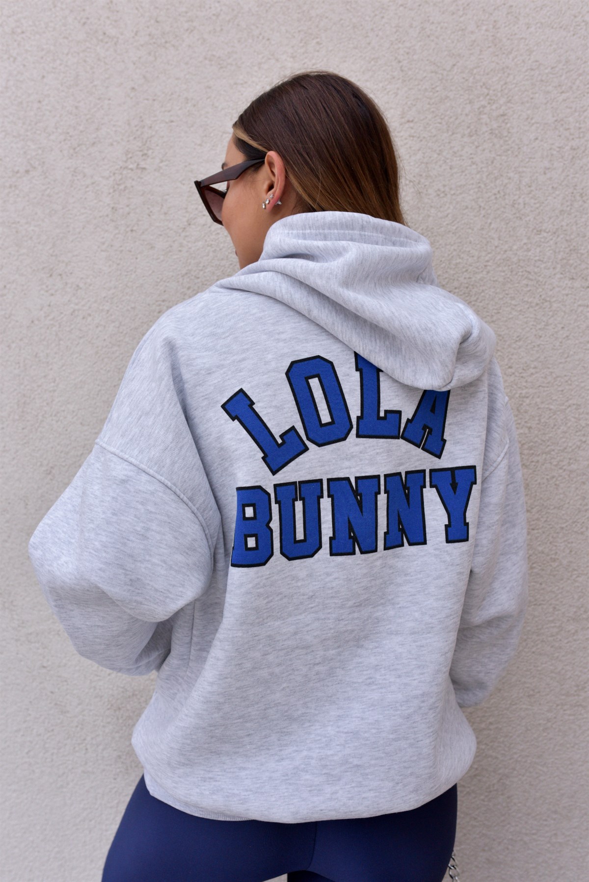 Lola Bunny Baskılı Gri Sweatshirt	
