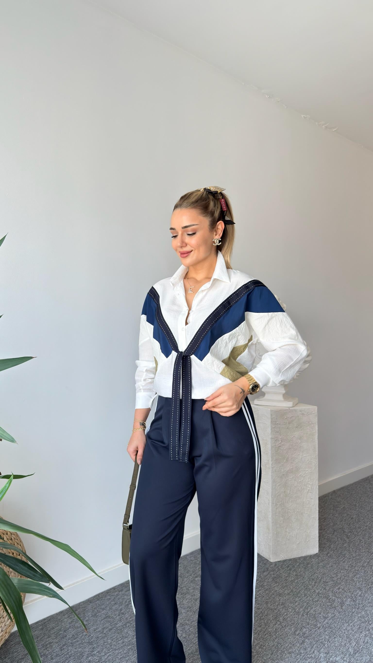 Grogenli Tensel Mix Gömlek