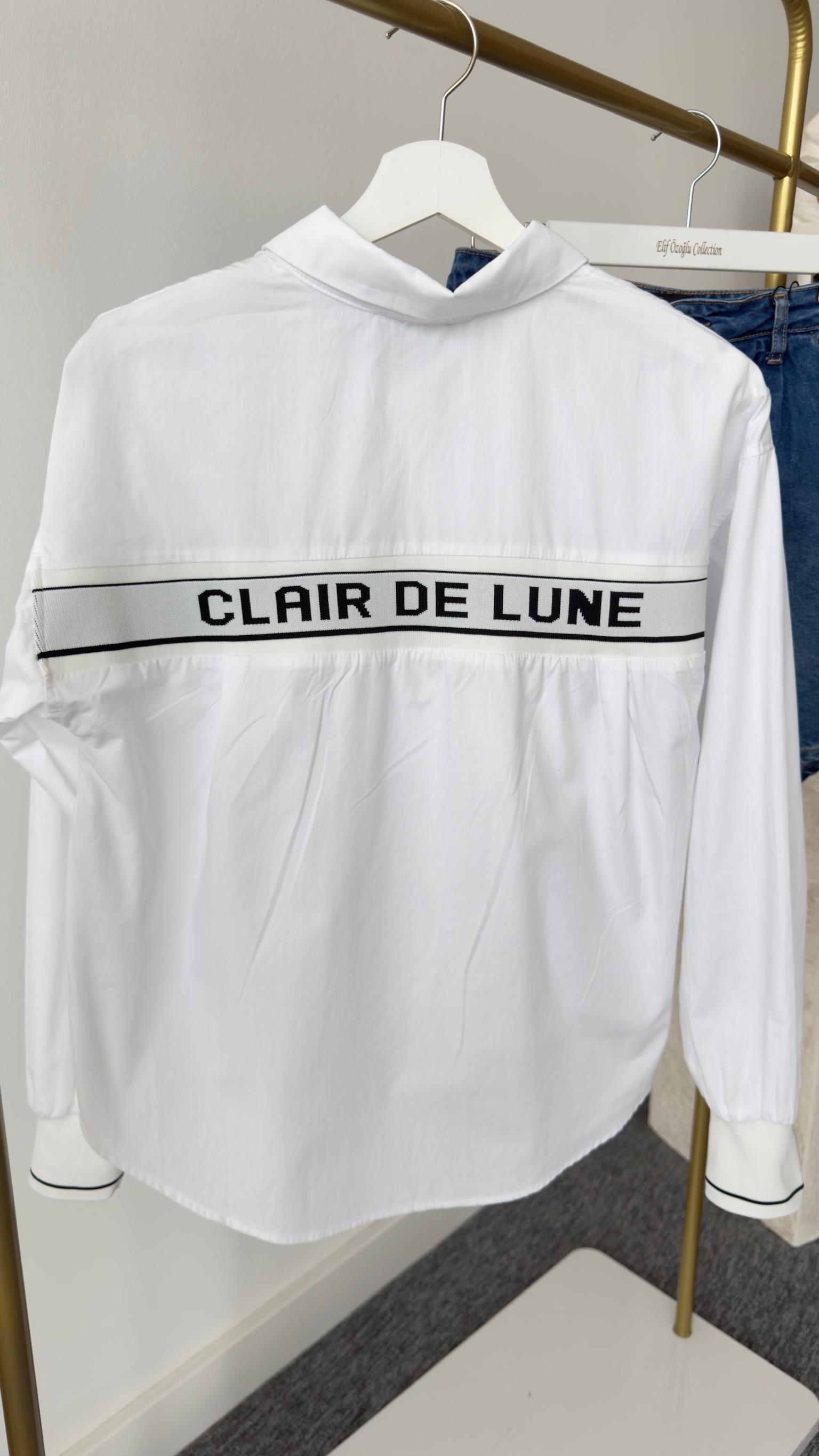 Sırt Yazılı Tws Model Beyaz Gömlek