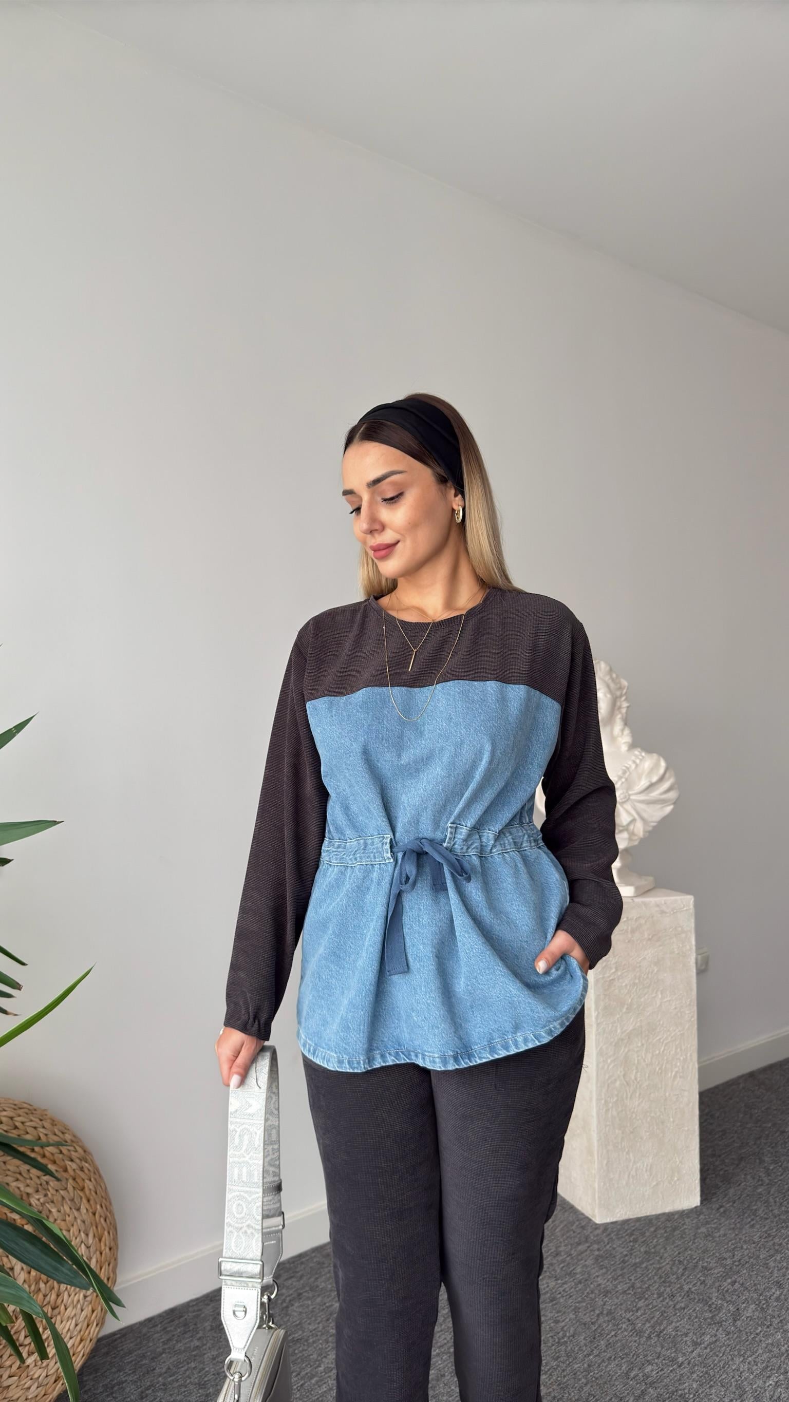 Katia Kot Garnili Bel Büzgülü Takım