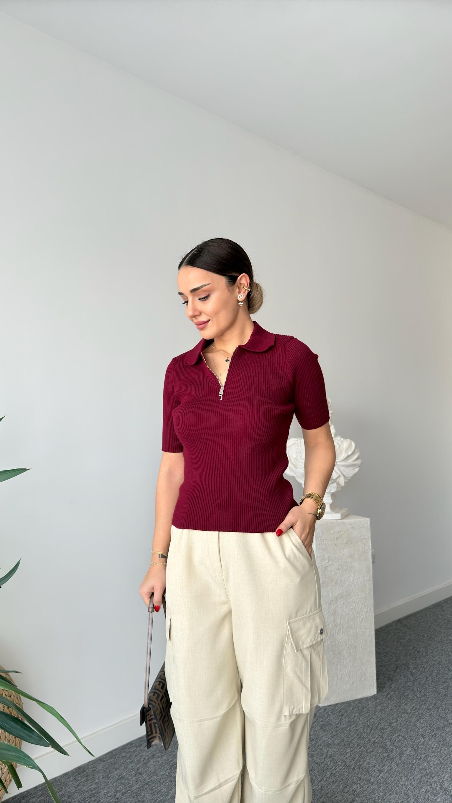 Bordo Sapel Soft Doku Massi Triko
