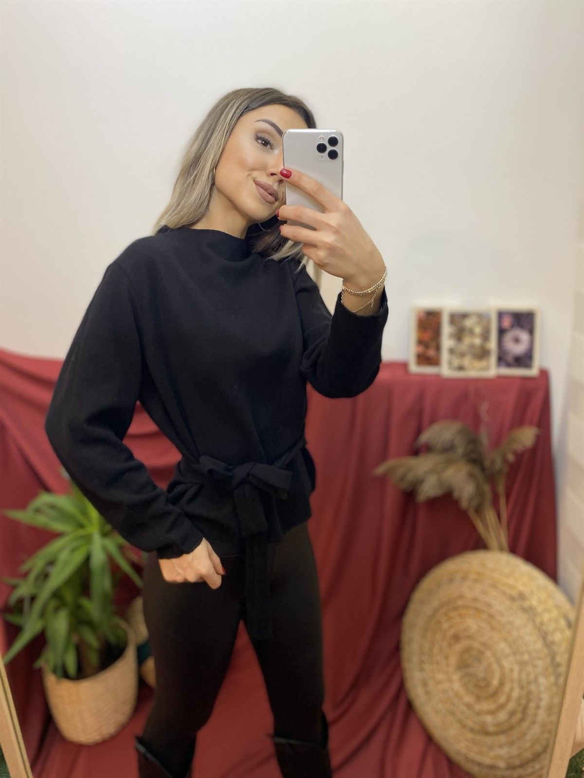 Kuşaklı Bluz