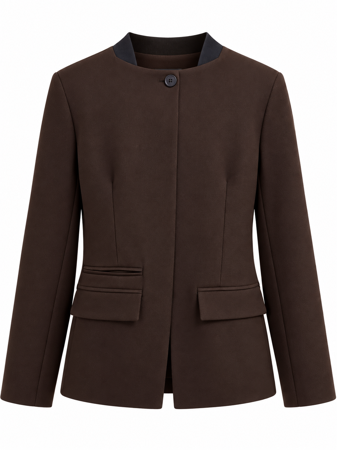 Kahve Zra Model Tek Düğme Blazer Ceket