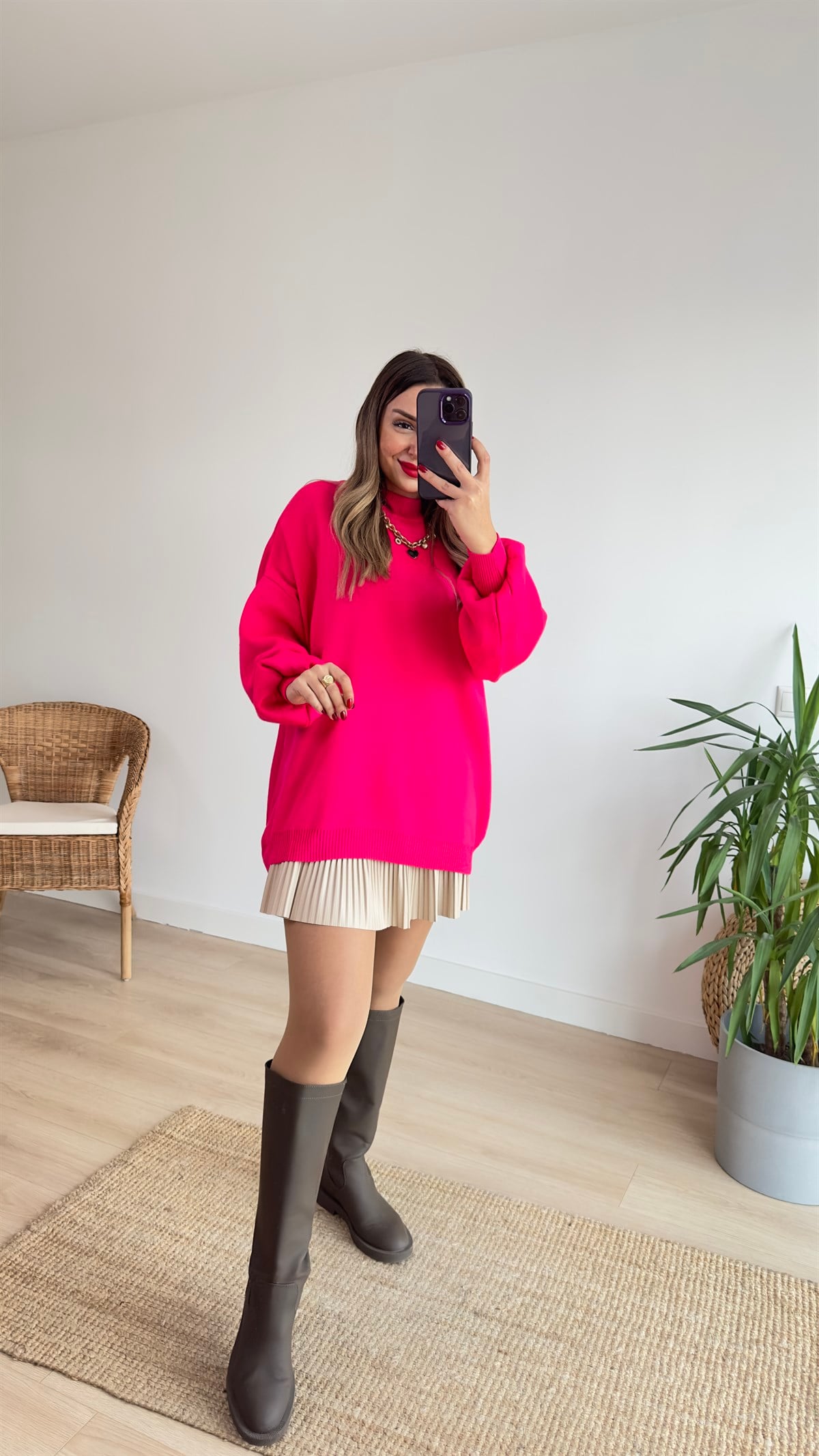 Balon Kol Pembe Basic Kazak