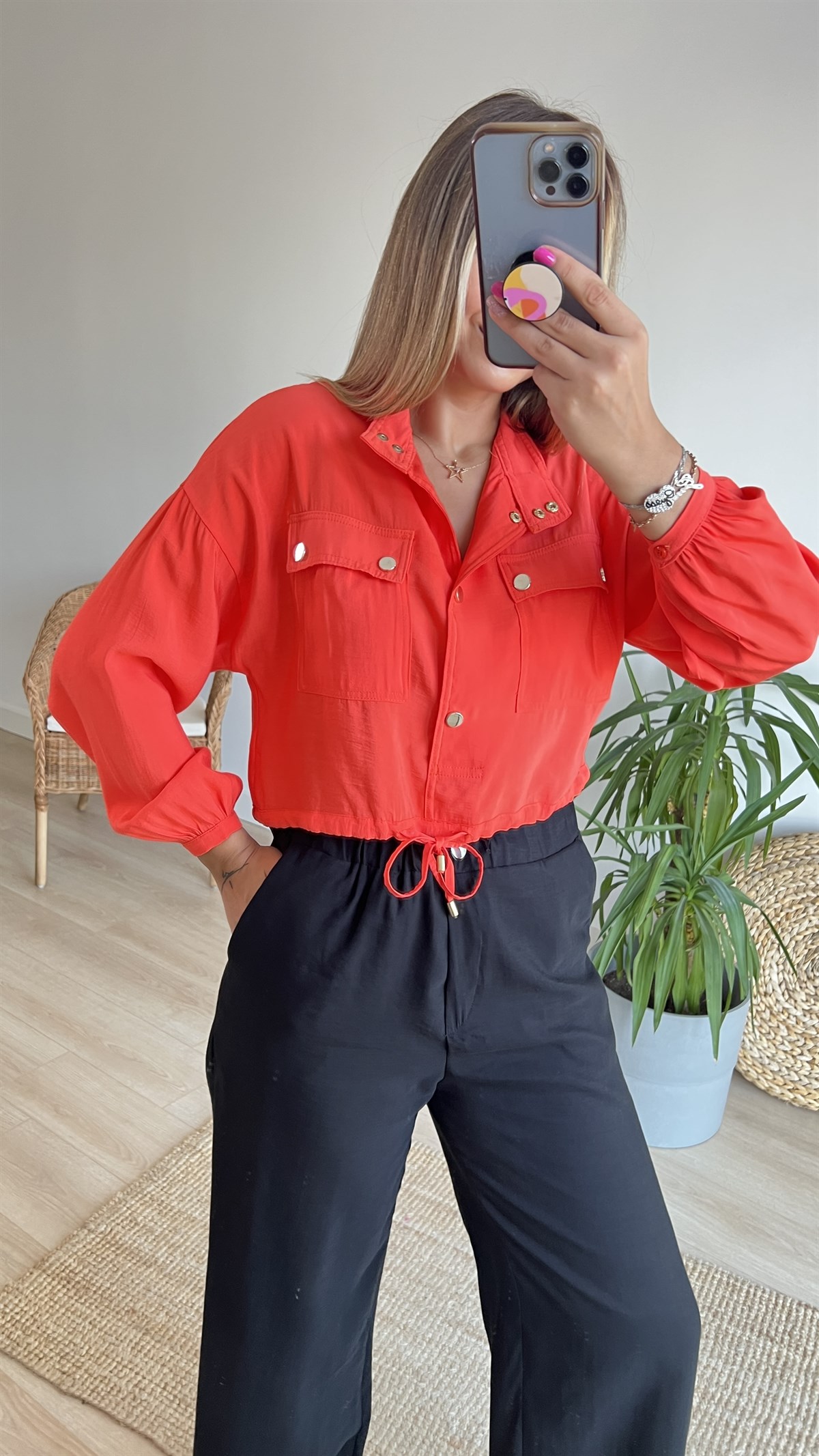 Marka Model Turuncu Bluz