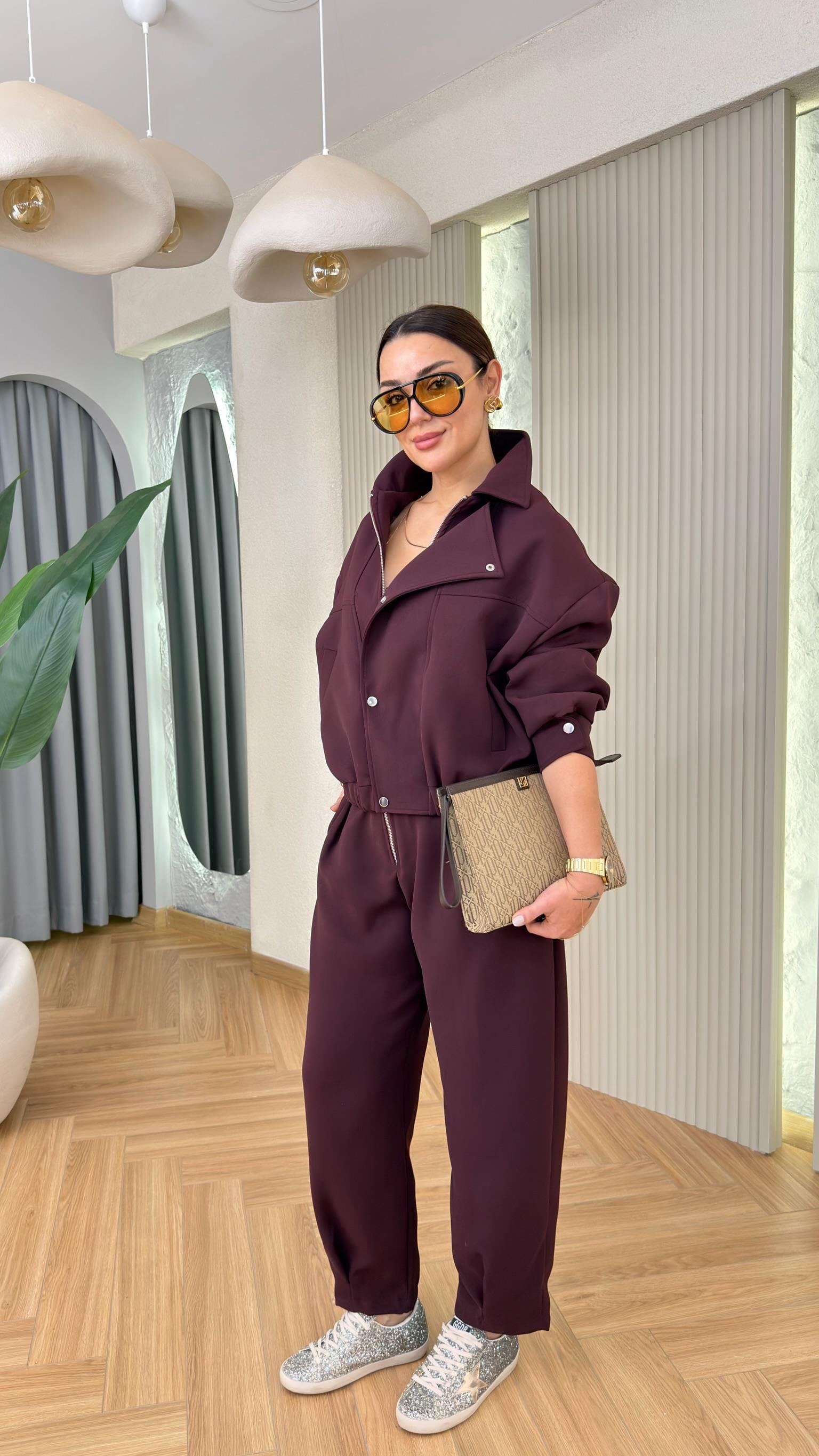 Bordo Lida Premium Astarlı Ceket Pantolon Takım