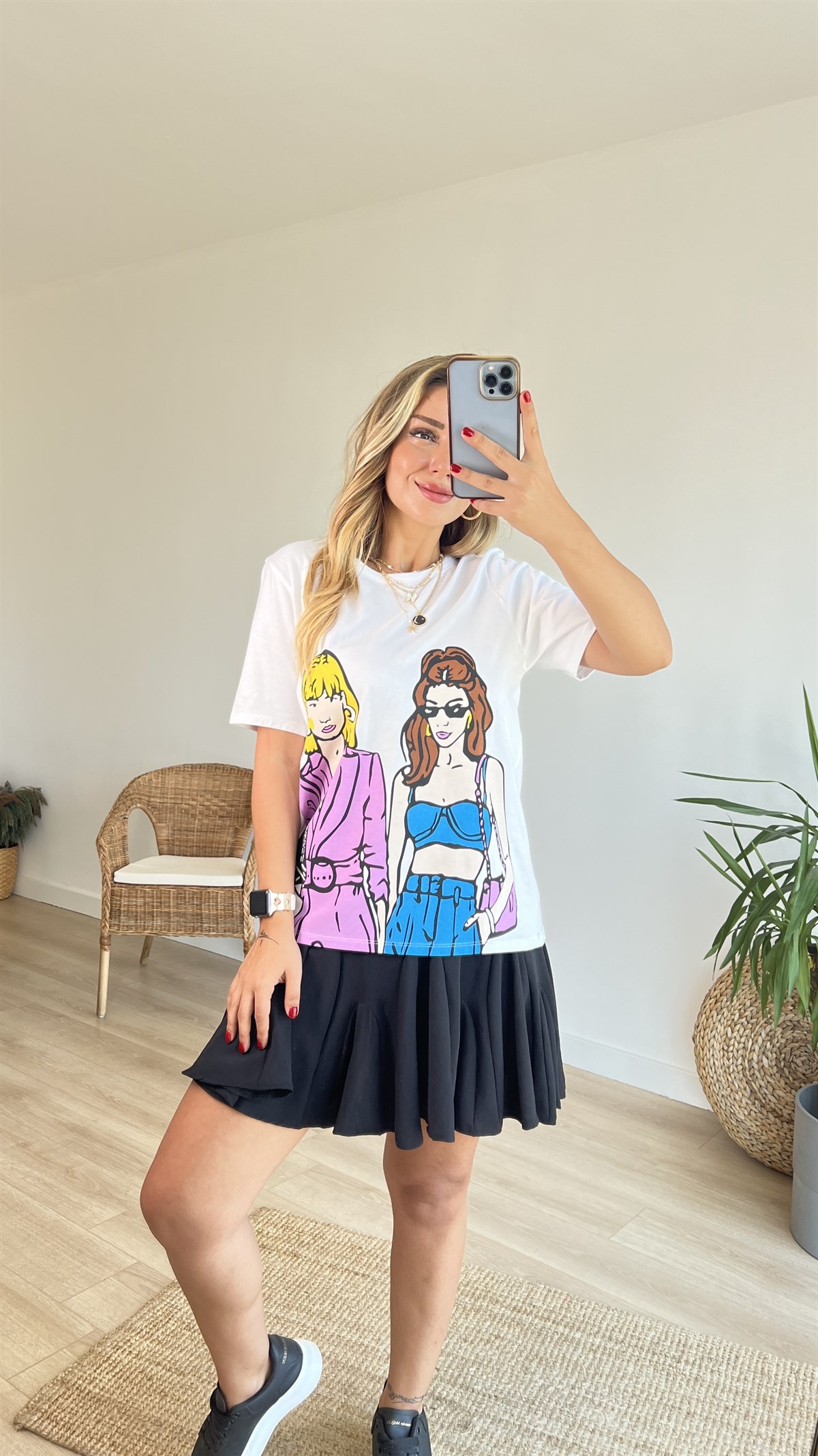 Girls Baskılı Tshirt