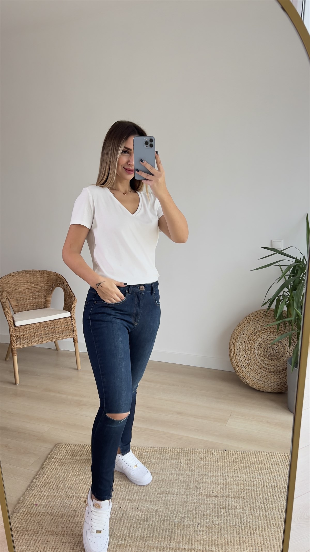 Orijinal Marka Paça Fermuar Detaylı Jean