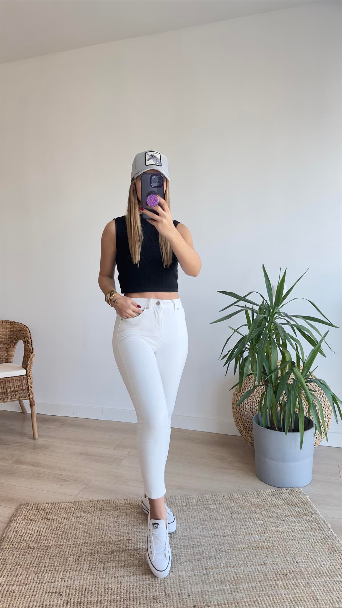 Fitilli Siyah Triko Atlet