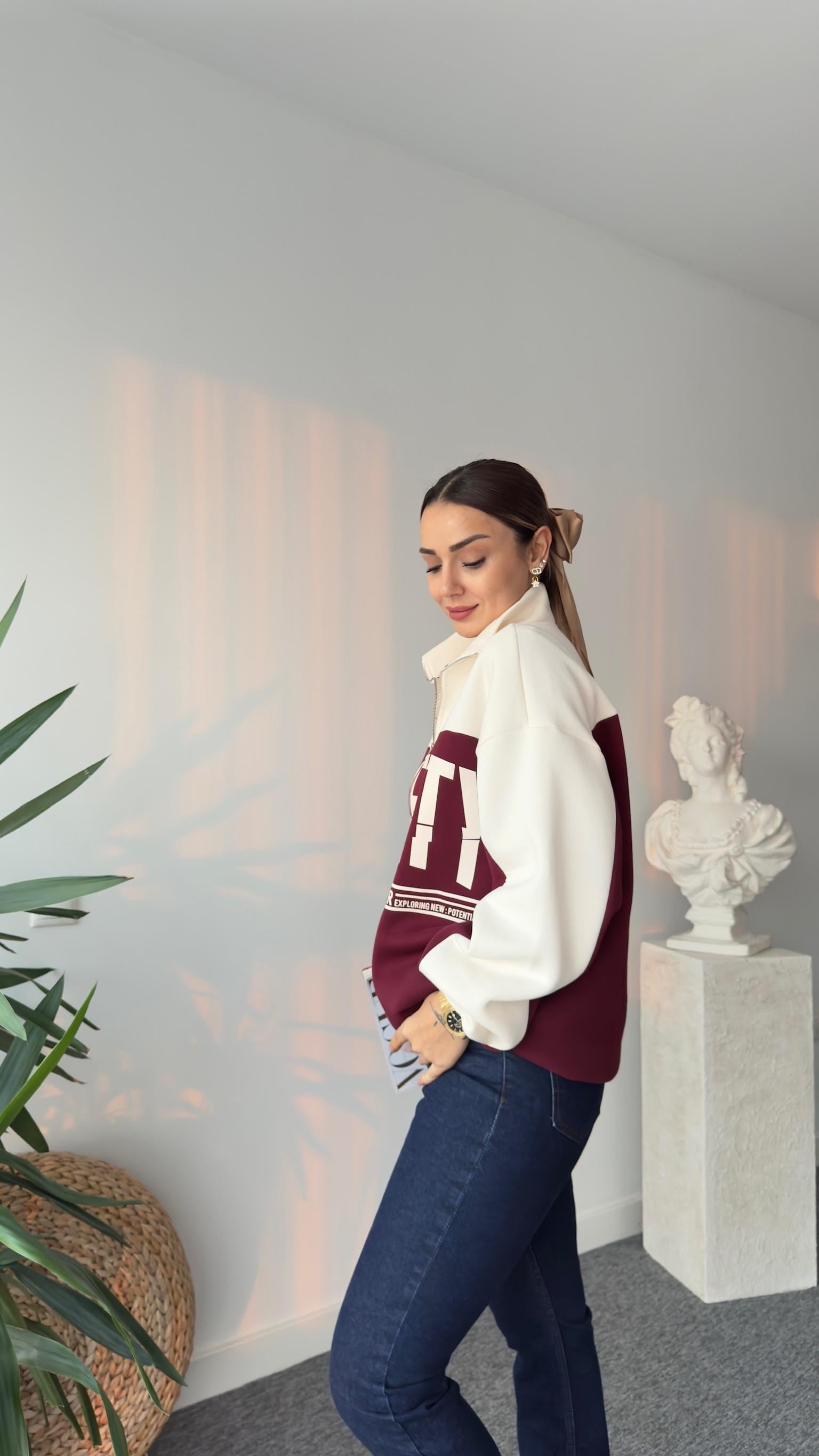 Socıety Yazılı Renk Geçişli Sweat