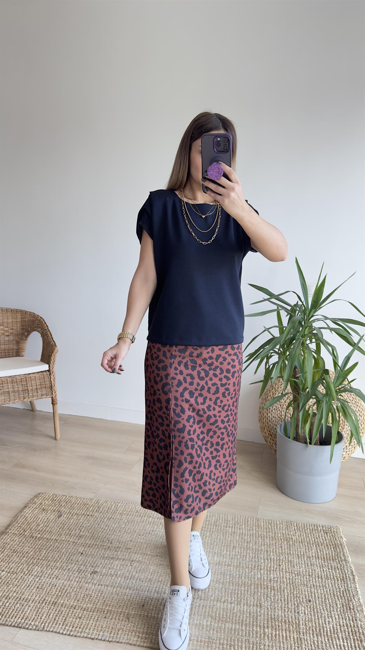 Laci Kol Detaylı Tok Doku Modal Basic