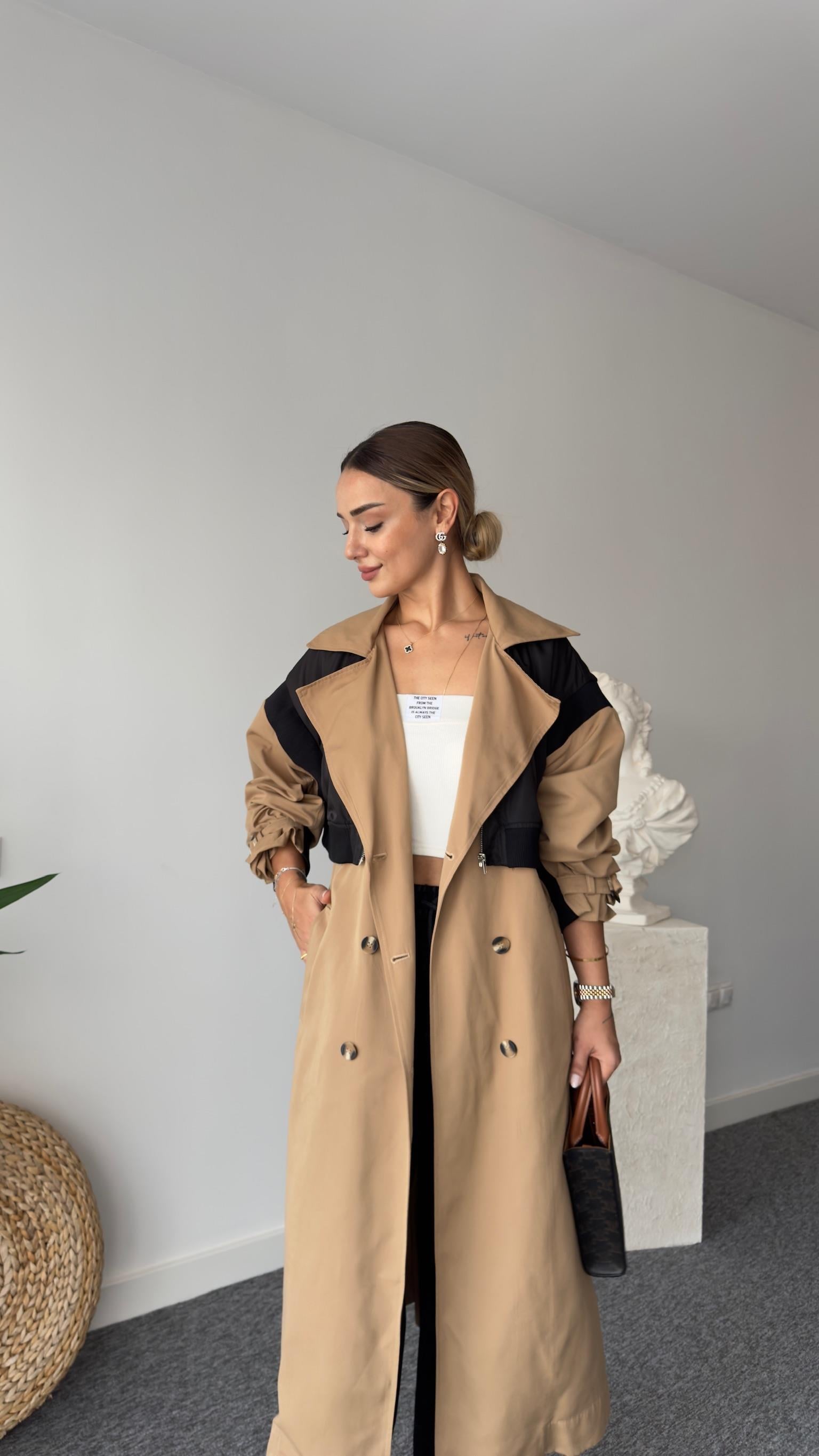 Rayna Paraşüt Detayı Marka Model Trençkot