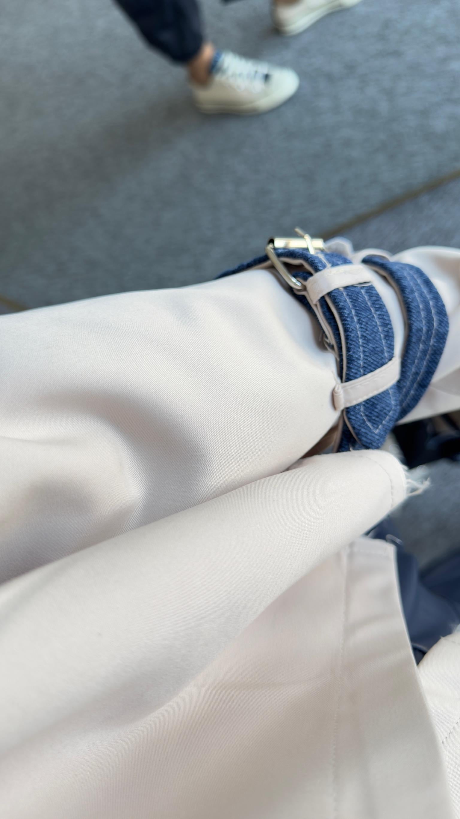 Orj Model Denim Detay Bej Ceket