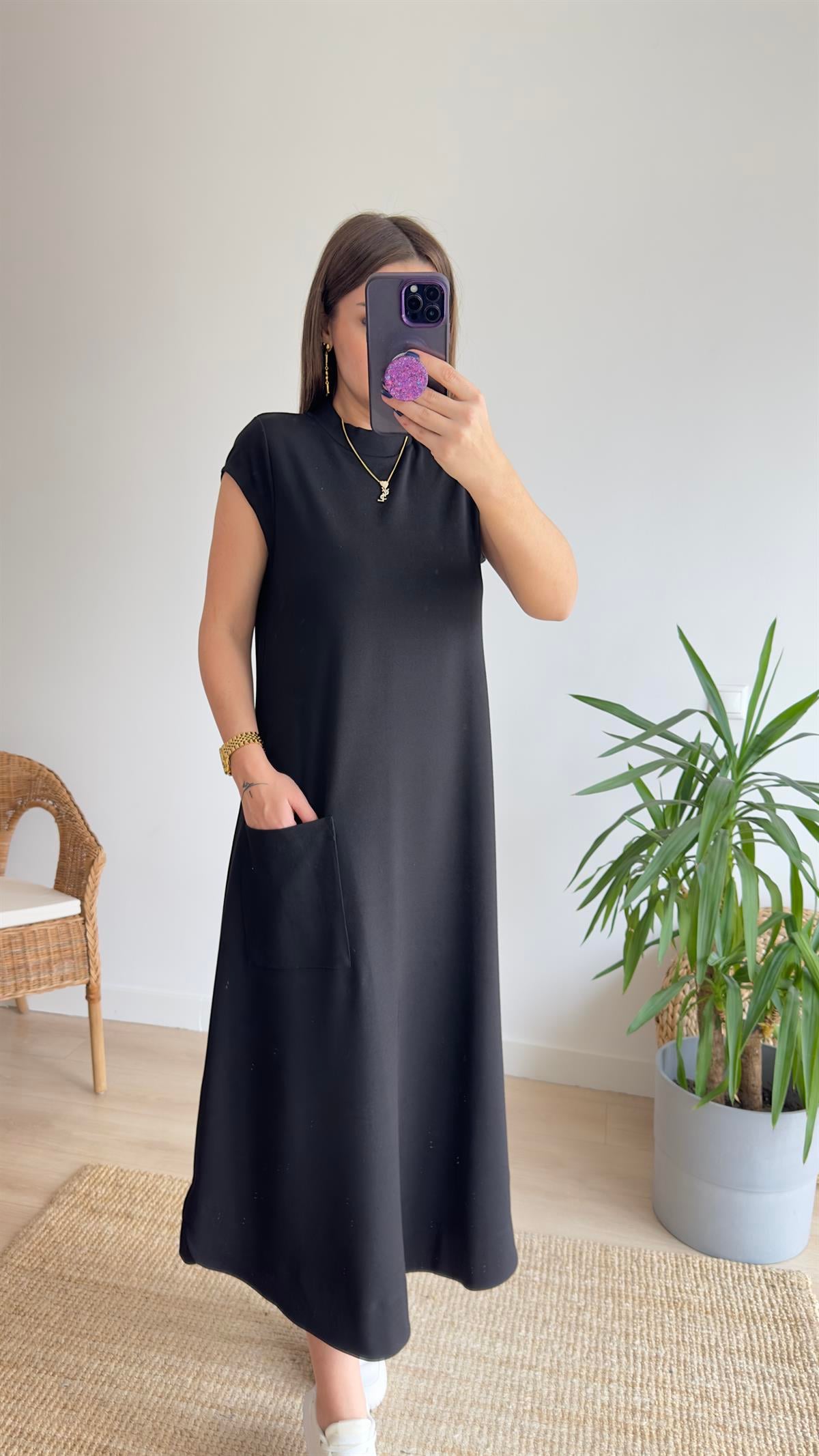 Orj Marka Lüx Kalite Basic Elbise 