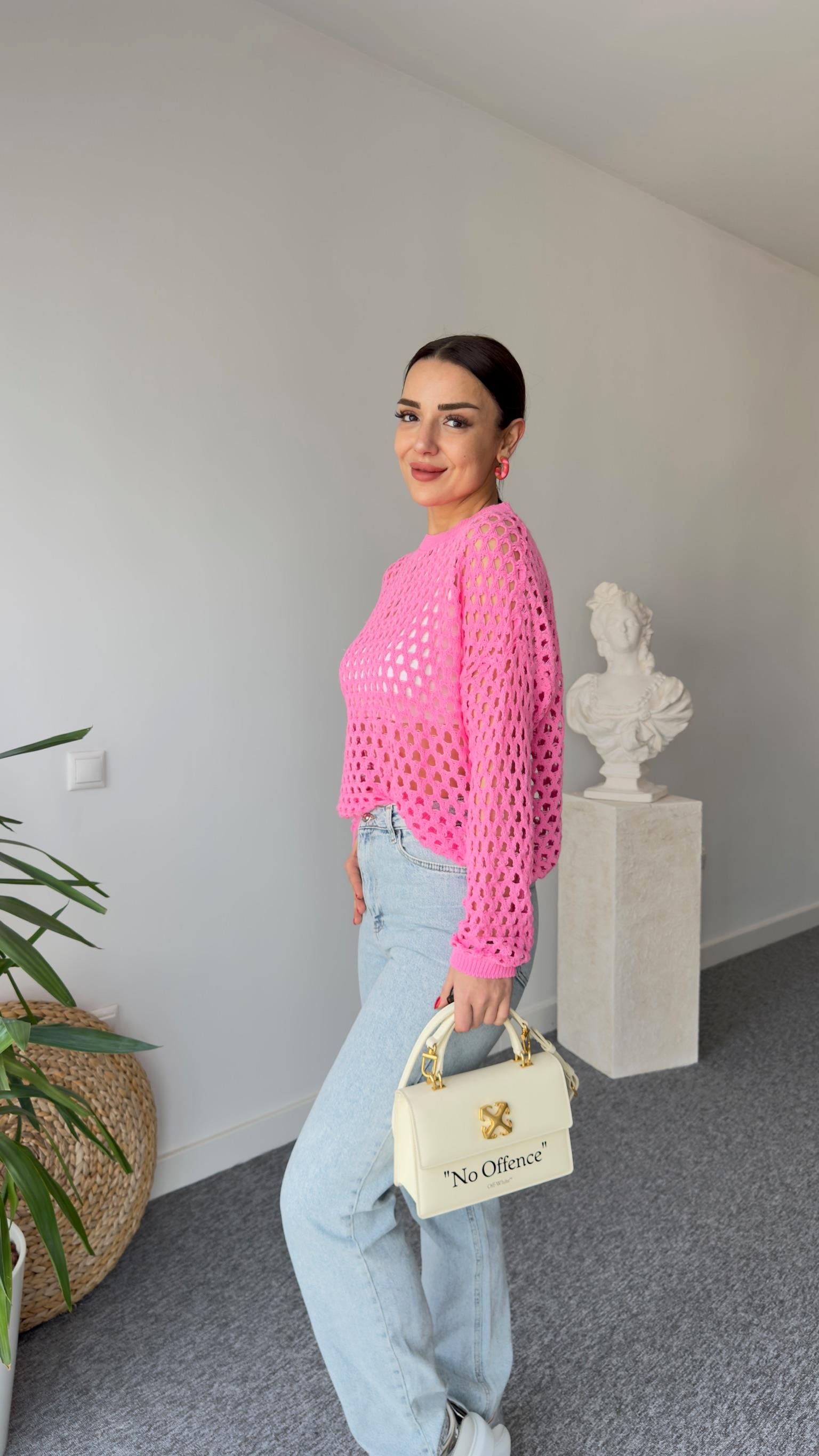 Delikli Pembe Merserize