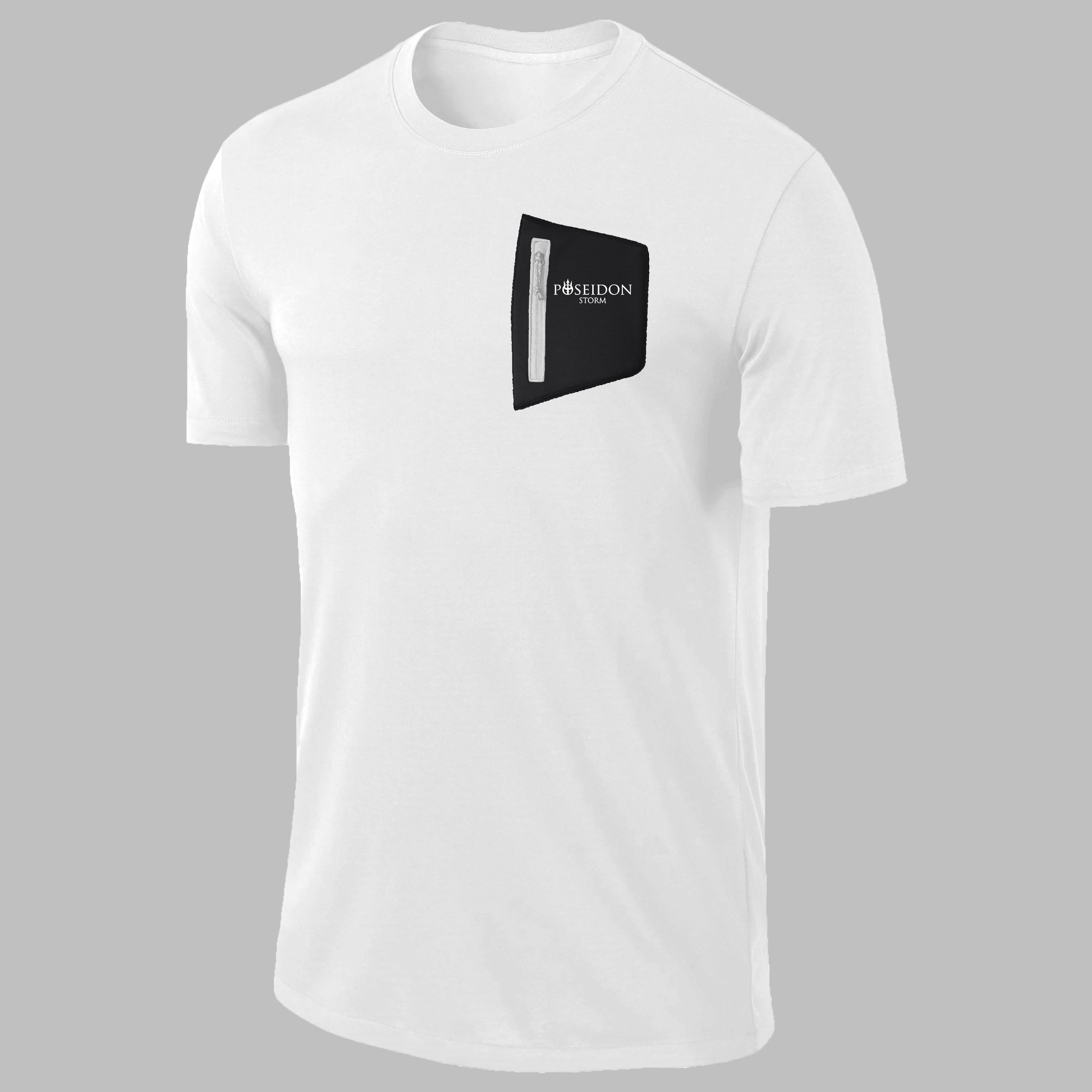 Battal Beden Erkek Beyaz Dri-Fit Kumaş Baskısız Yuvarlak Yaka Kısa Kol T-shirt  (4XL- 10XL)