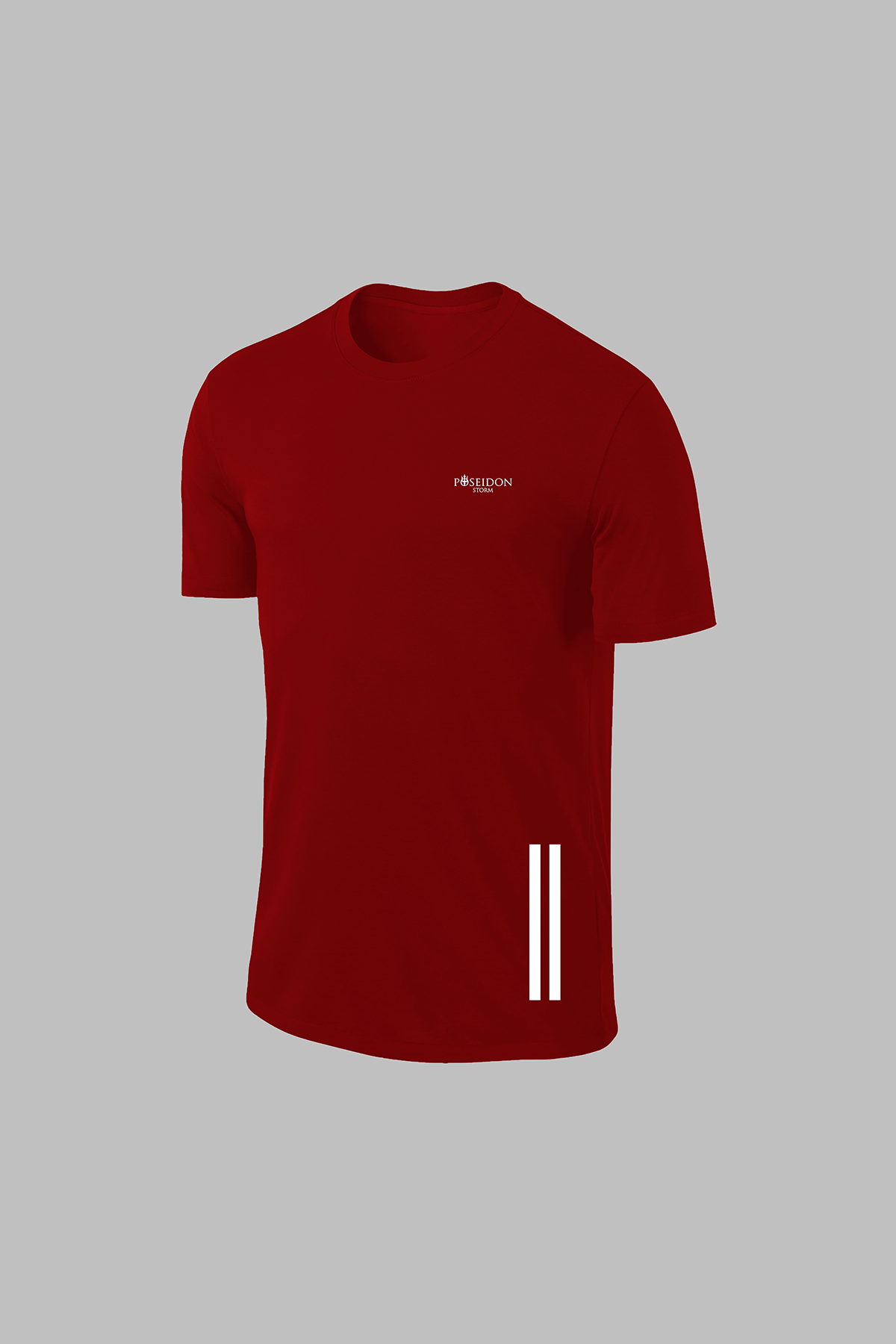 Büyük Beden Erkek Bordo Dri-Fit Kumaş Rahat Konforlu Kesim Yuvarlak Yaka Kısa Kol T-shirt   (4XL- 10XL)
