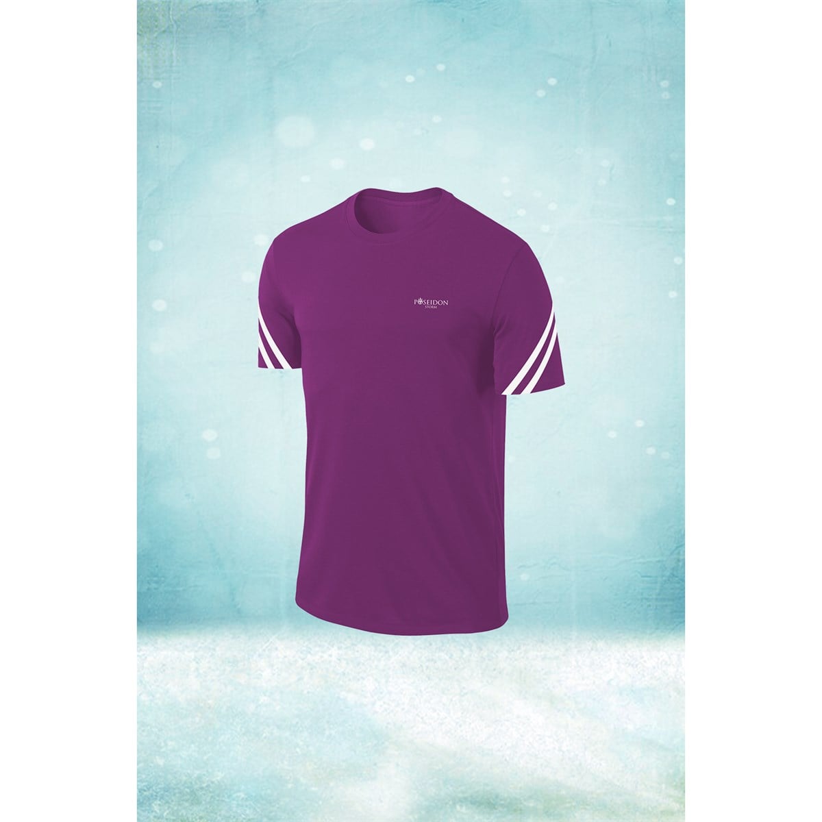 Büyük Beden Erkek Mor Dri-Fit Kumaş  Baskısız Yürüyüş ve Koşu için Rahat Sporcu T-shirt   (4XL- 10XL)