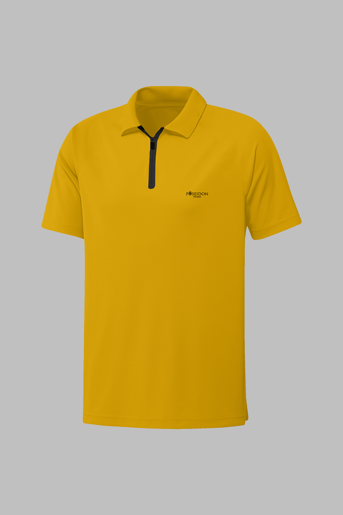 Büyük Beden Erkek Sarı Pro Düz Kısa Kol Konforlu Polo Yaka Tişört  4XL-10XL