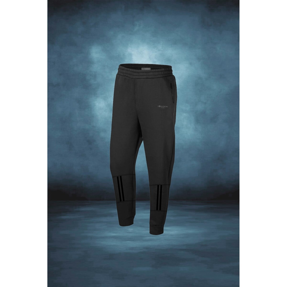 Erkek Antrasit İnterlok Kumaş  Fermuarlı Koşu Eşofman Altı S-3XL