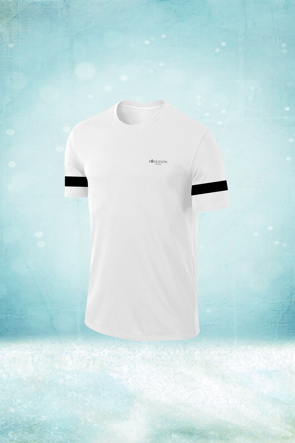 Erkek Beyaz Dri-Fit Kumaş  Baskısız Yürüyüş ve Koşu için Konforlu T-shirt  S-3XL