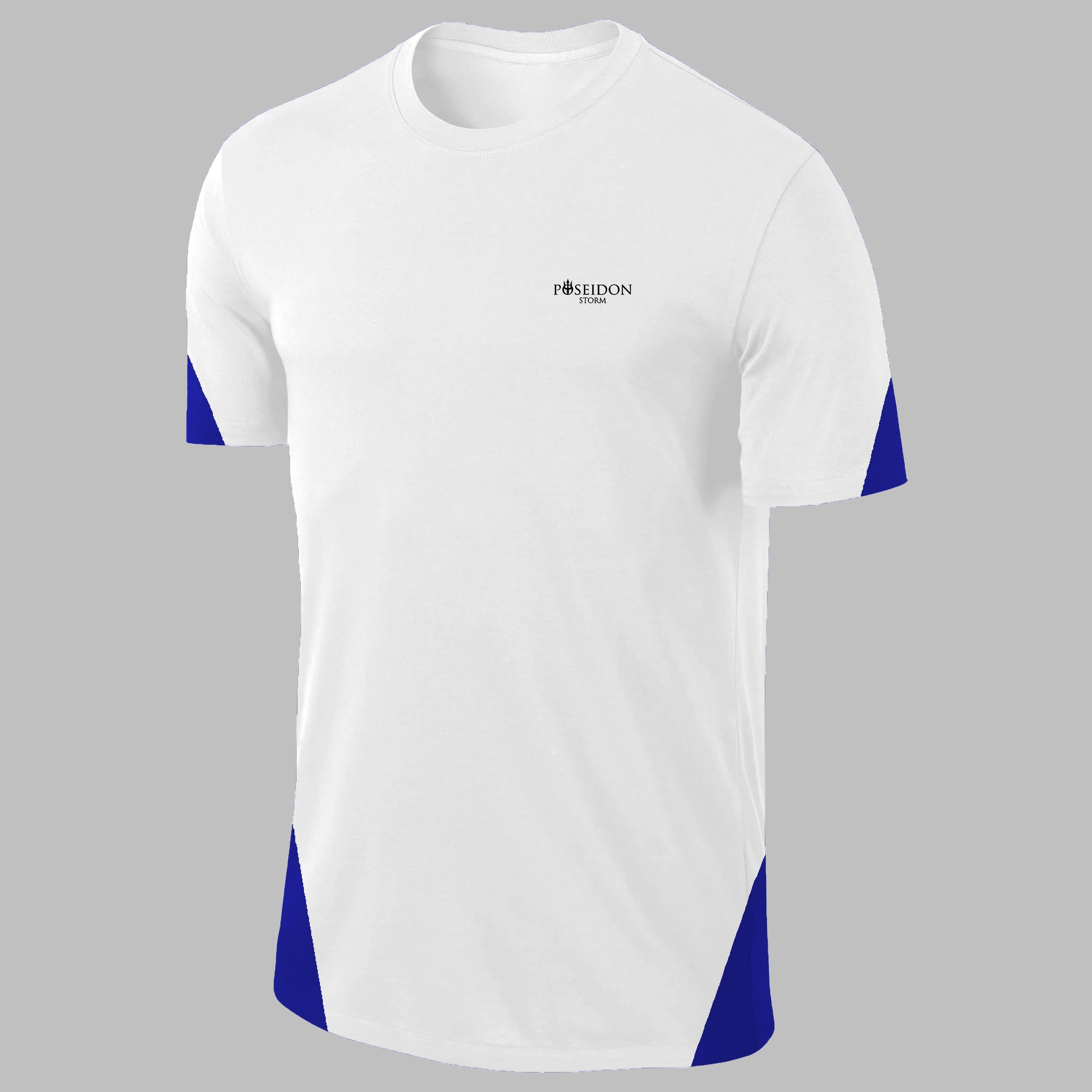 Erkek Beyaz Dri-Fit Kumaş Baskısız Yuvarlak Yaka Kısa Kol T-shirt S-3XL