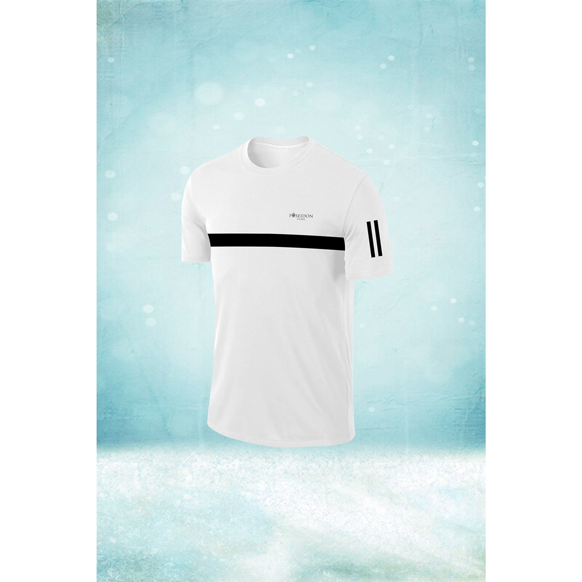 Erkek Beyaz Dri-Fit Kumaş Baskısız Yuvarlak Yaka Kısa Kol T-shirt S-3XL