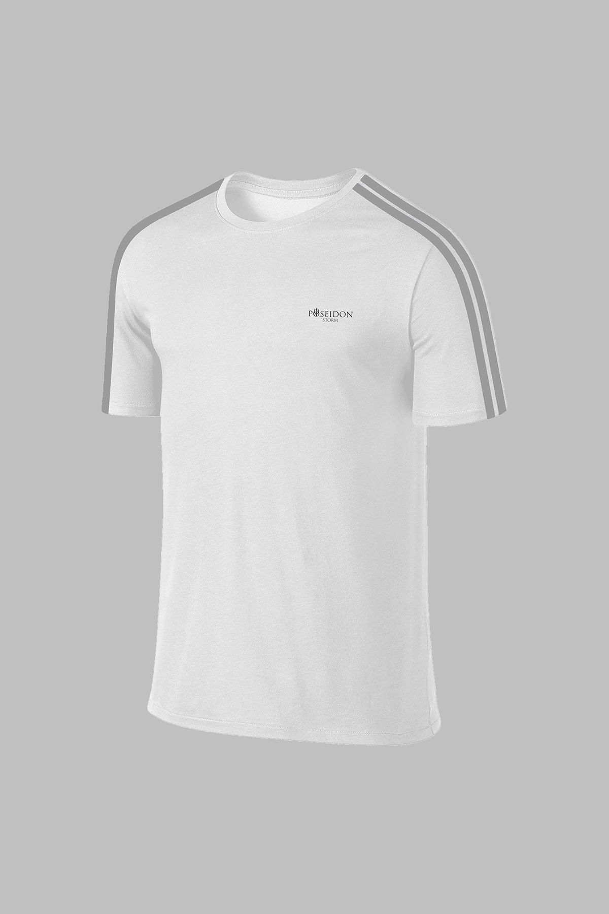 Erkek Beyaz Dri-Fit Kumaş Düz Kısa Kol Konforlu Tişört S-3XL