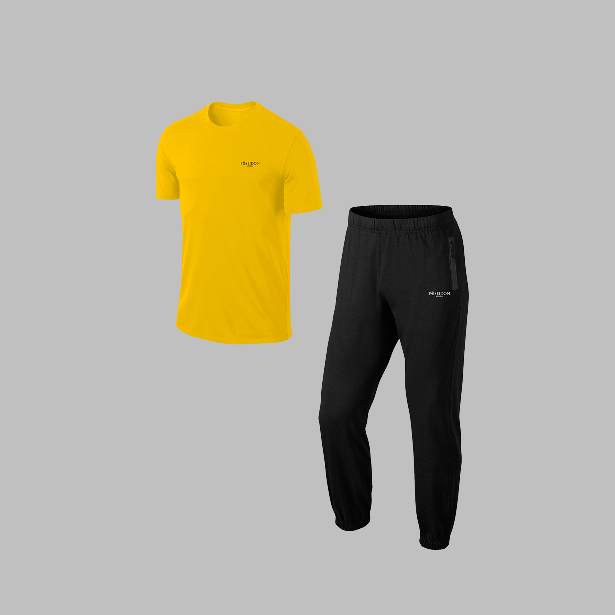 Erkek Beyaz Supra Penye Kumaş Rahat Kesim Eşofman Takımı (S-3XL)