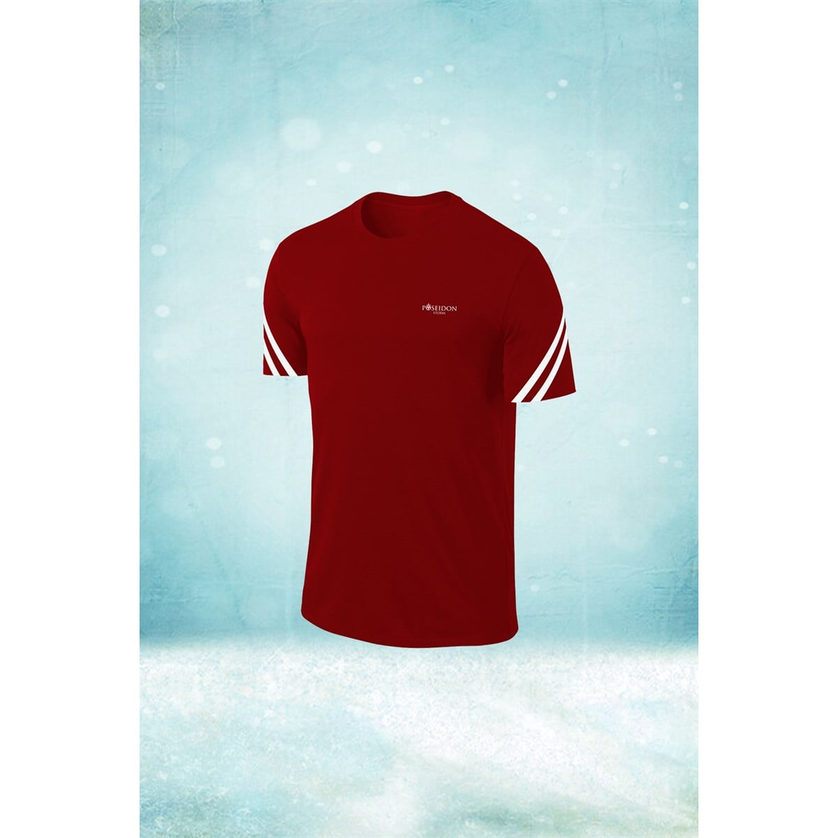 Erkek Bordo Dri-Fit Kumaş Konforlu  Sıfır Yaka Tshirt  S-3XL