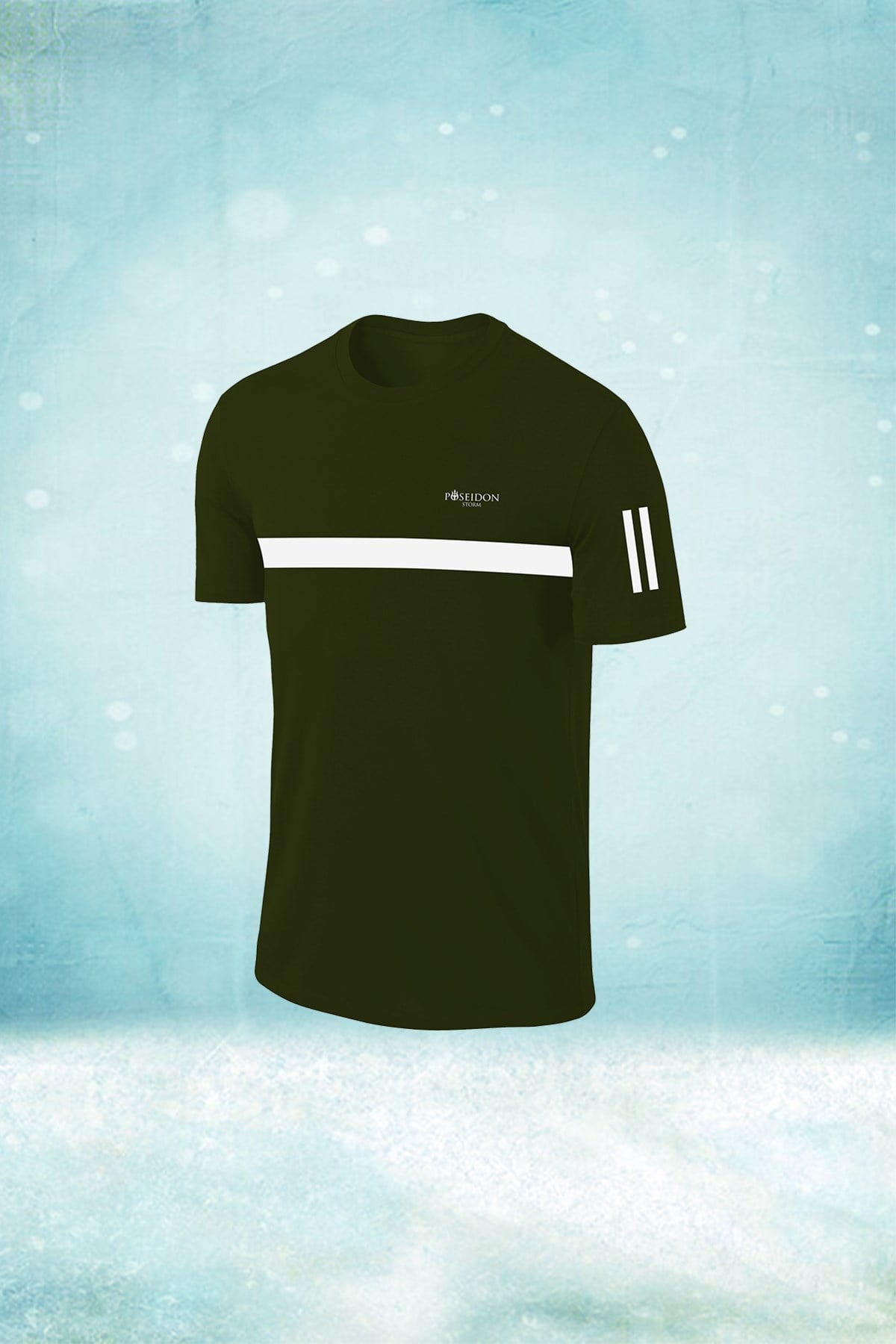 Erkek Haki Dri-Fit Kumaş Baskısız Günlük Rahat T-shirt  S-3XL