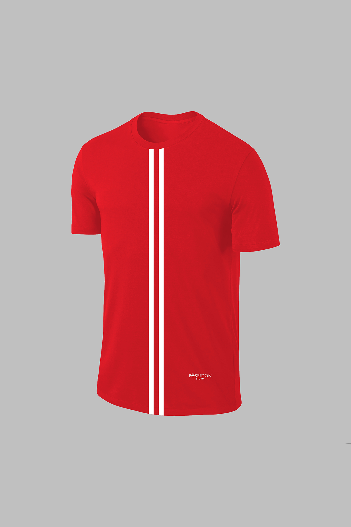 Erkek Kırmızı Dri-Fit Kumaş Spor için Konforlu Kısa Kol T-shirt  S-3XL