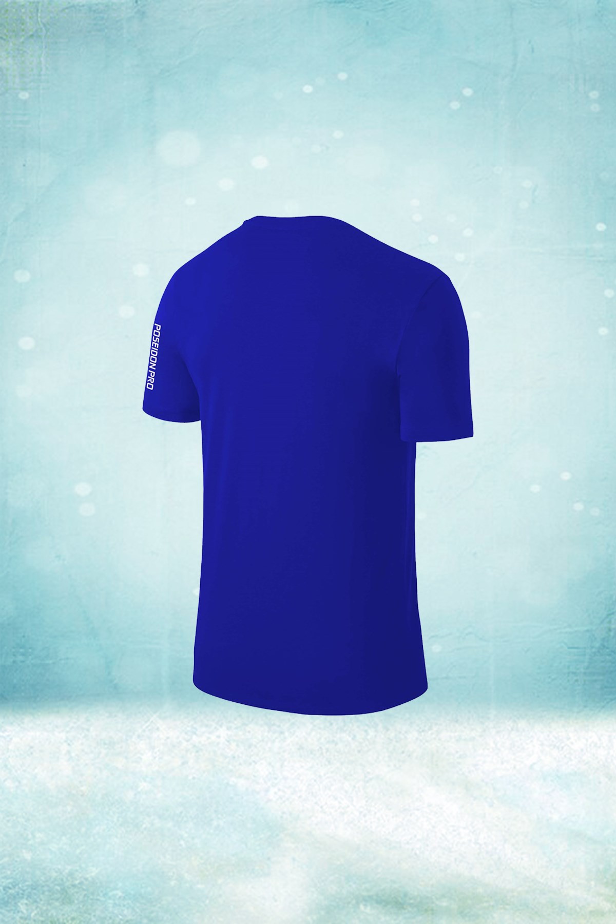Erkek Mavi Dri-Fit Kumaş Fit Yuvarlak Yaka Kısa Kol T-shirt  S-3XL