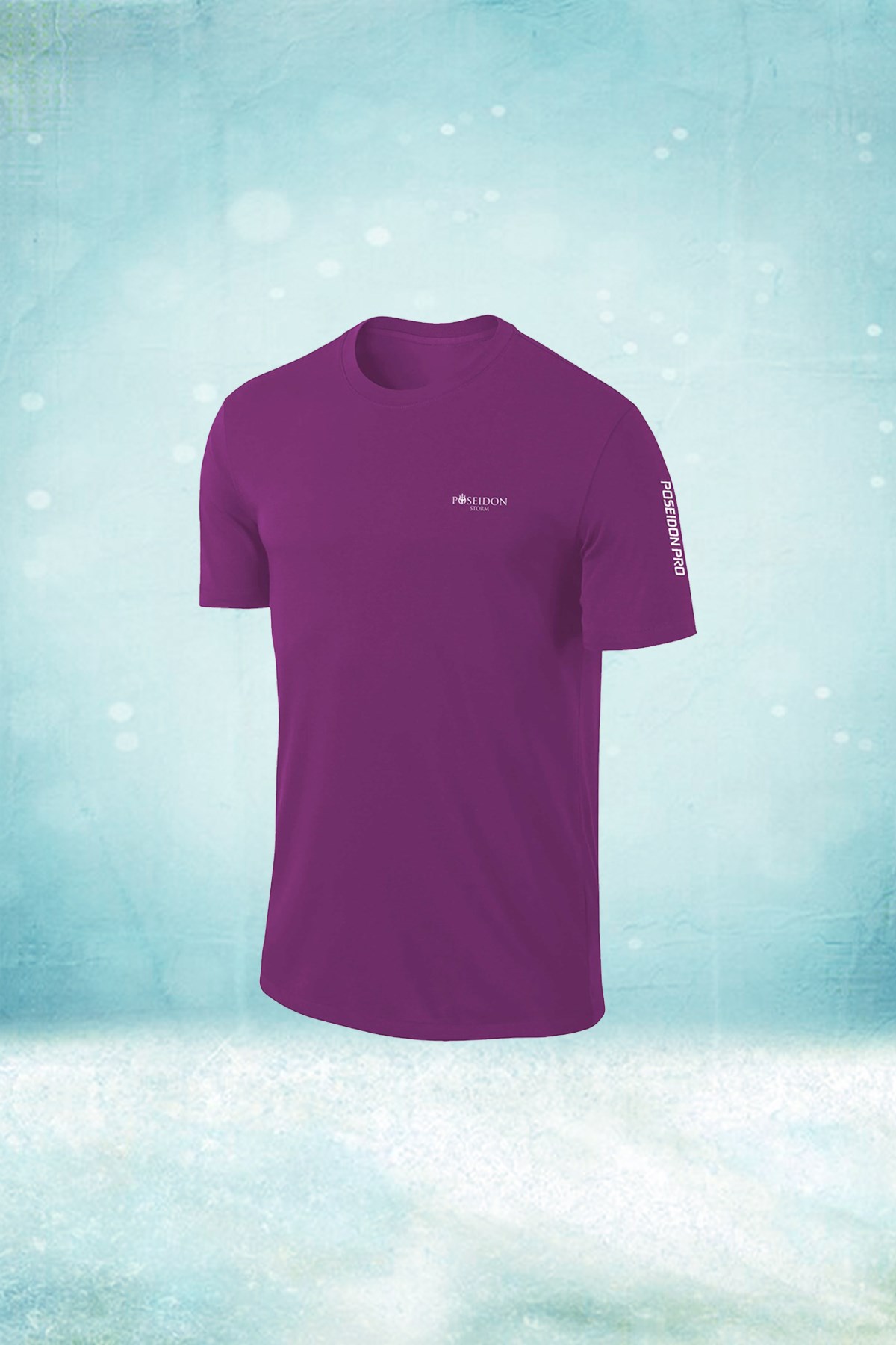 Erkek Mor Dri-Fit Kumaş Bisiklet Yaka Kısa Kol Günlük T-shirt  S-3XL