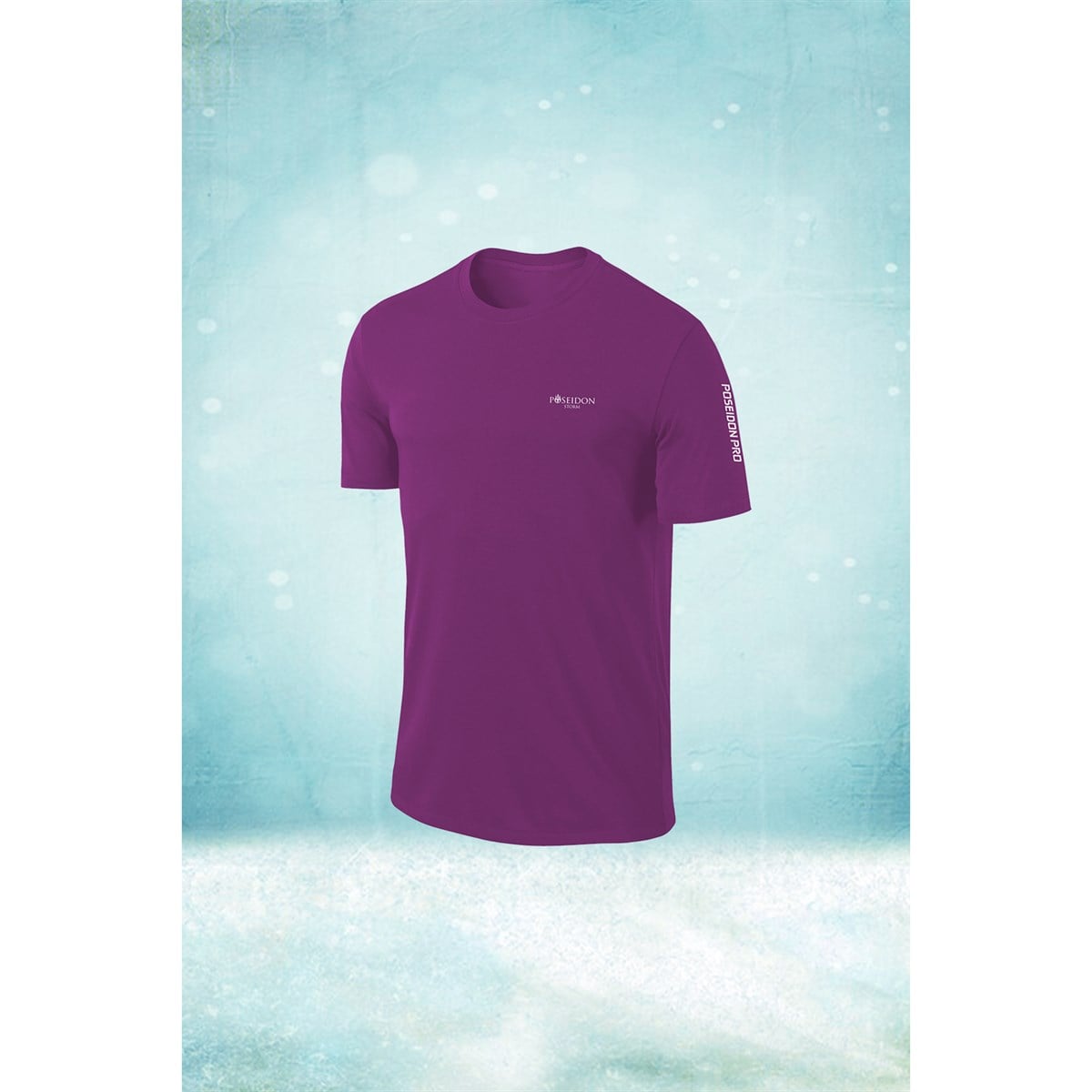 Erkek Mor Dri-Fit Kumaş Bisiklet Yaka Kısa Kol Günlük T-shirt  S-3XL