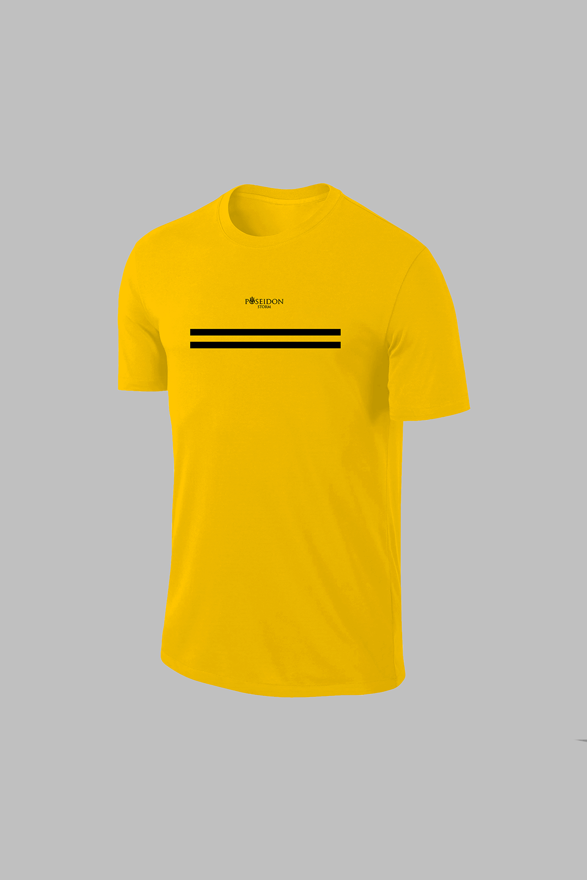Erkek Sarı Dri-Fit Kumaş Baskısız Yuvarlak Yaka Kısa Kol T-shirt S-3XL