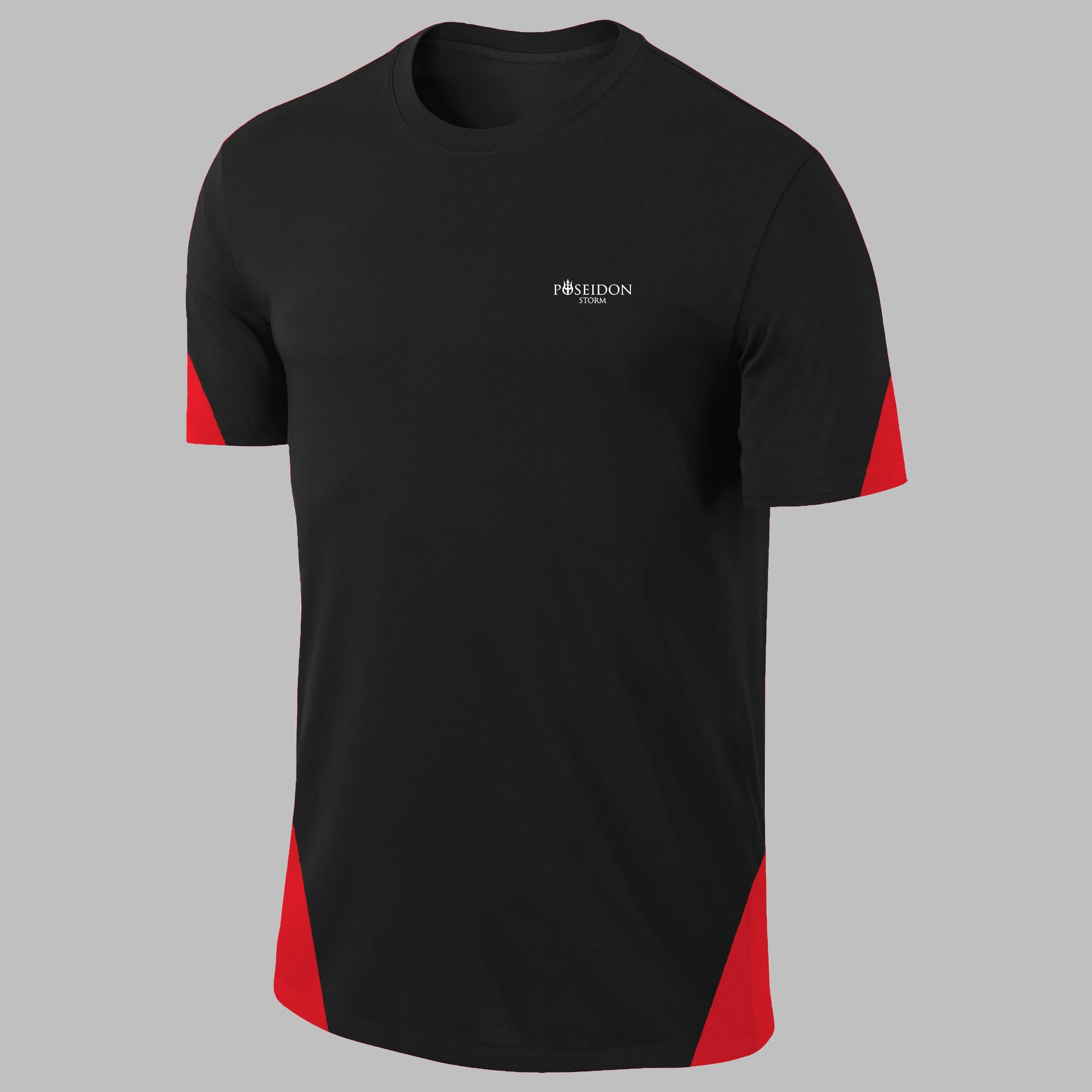 Erkek Siyah Dri-Fit Kumaş Baskısız Yuvarlak Yaka Kısa Kol T-shirt S-3XL