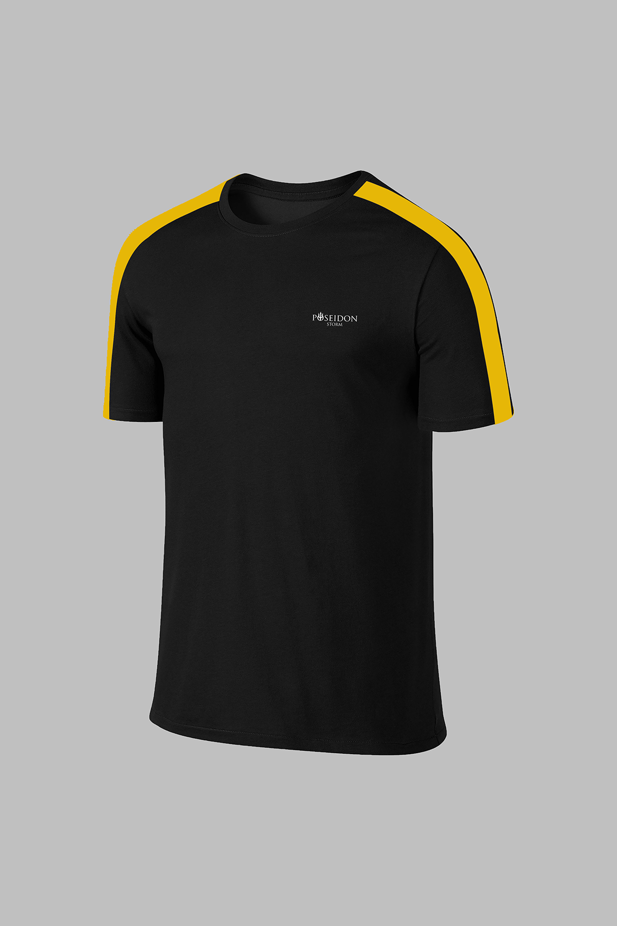 Erkek Siyah Dri-Fit Kumaş Baskısız Yuvarlak Yaka Kısa Kol T-shirt S-3XL
