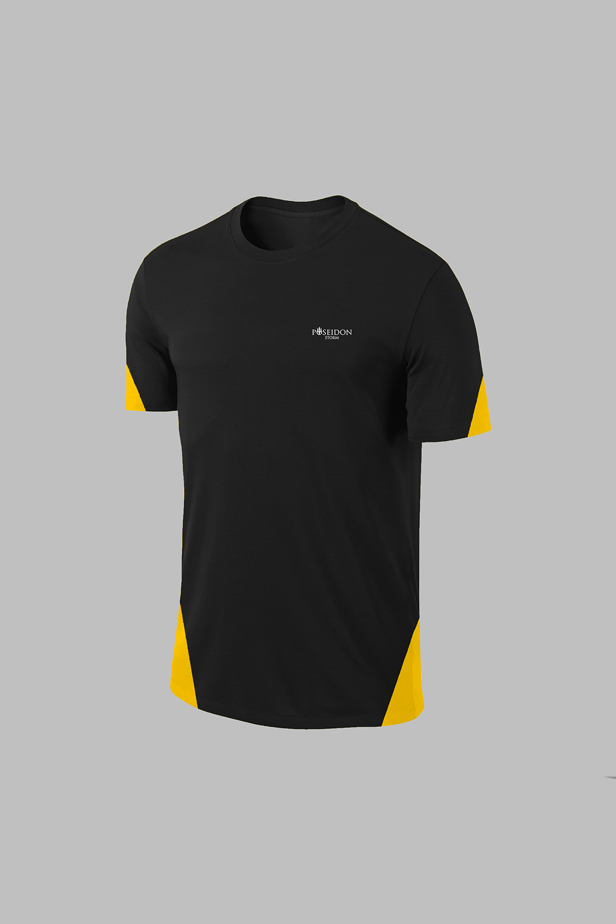 Erkek Siyah Dri-Fit Kumaş Bisiklet Yaka Kısa Kol Günlük Rahat T-shirt  S-3XL