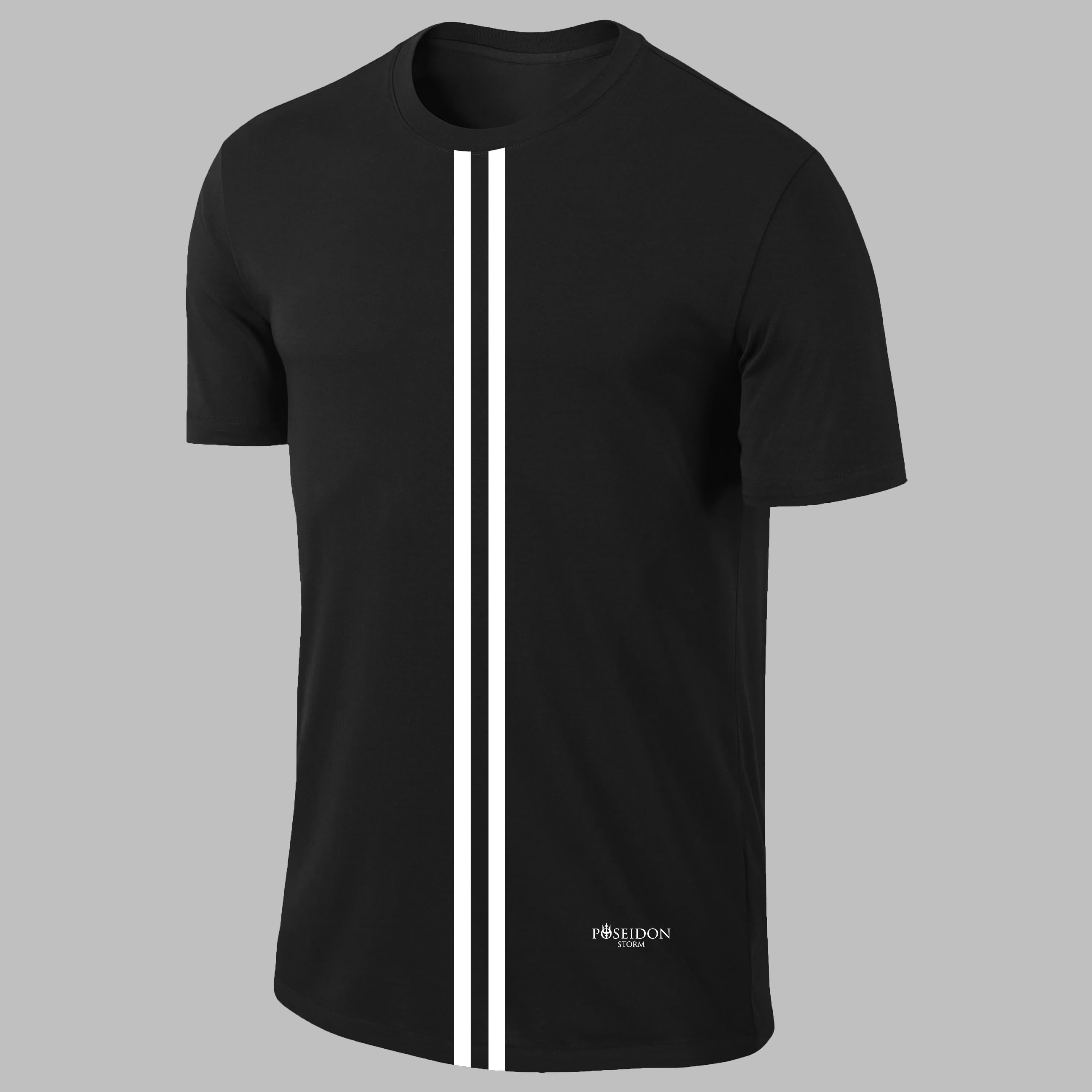 Erkek Siyah Dri-Fit Kumaş Düz Konforlu  Kısa Kol T-shirt  S-3XL 