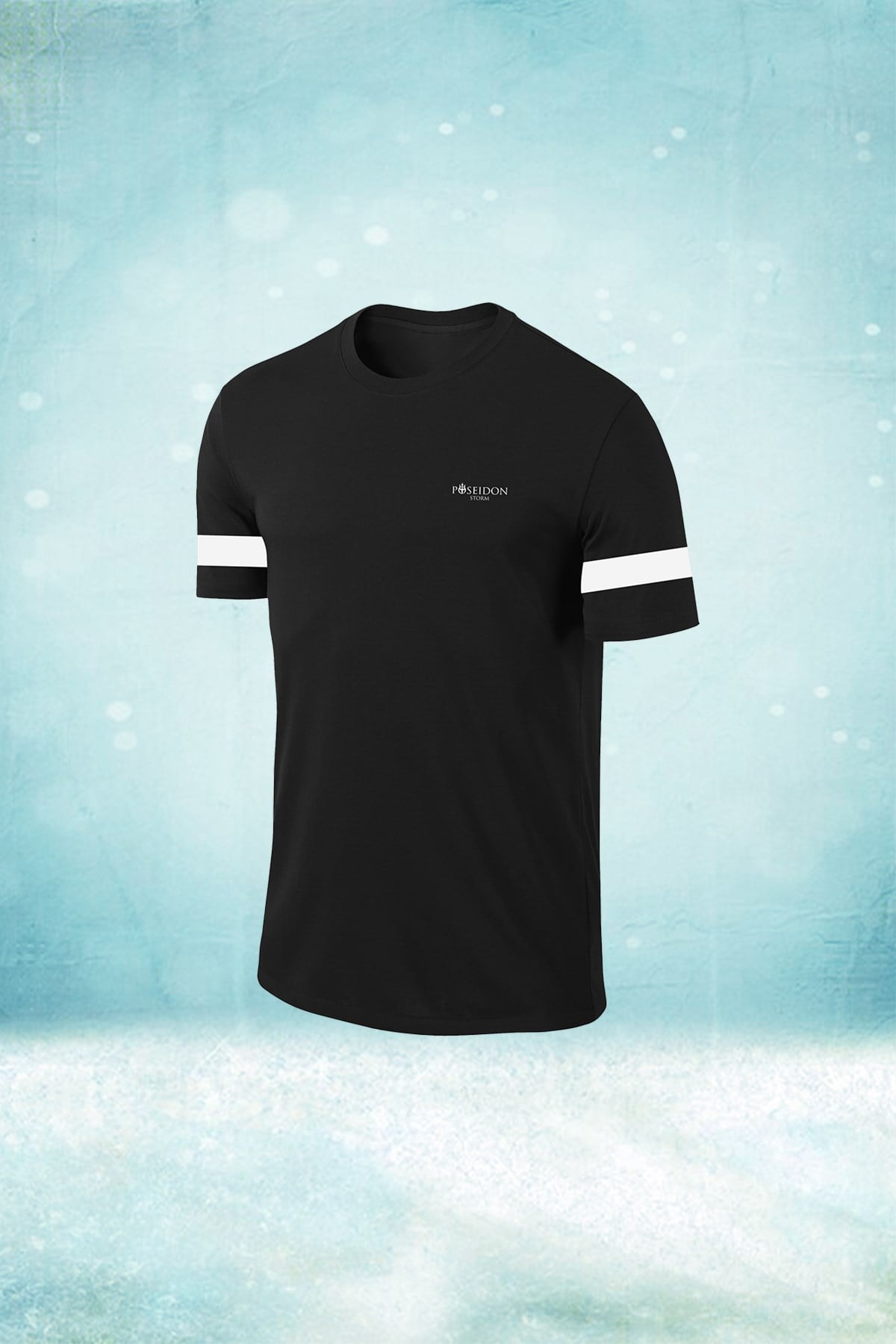 Erkek Siyah Dri-Fit Kumaş Düz Yuvarlak Yaka Kısa Kol Konforlu T-shirt  S-3XL