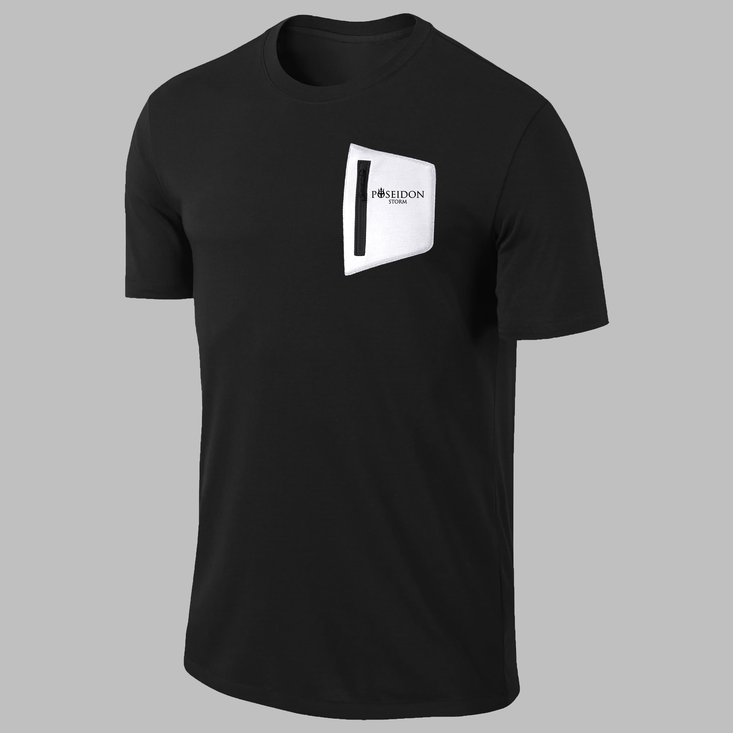 Erkek Siyah Dri-Fit Kumaş Yuvarlak Yaka  Şık Konforlu T-shirt  S-3XL