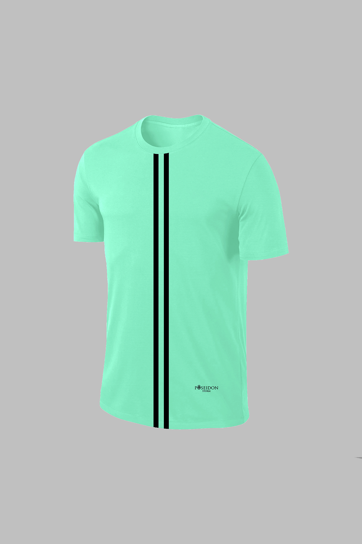 Erkek Su Yeşili Dri-Fit Kumaş Yürüyüş ve Koşu için Rahat T-shirt   S-3XL
