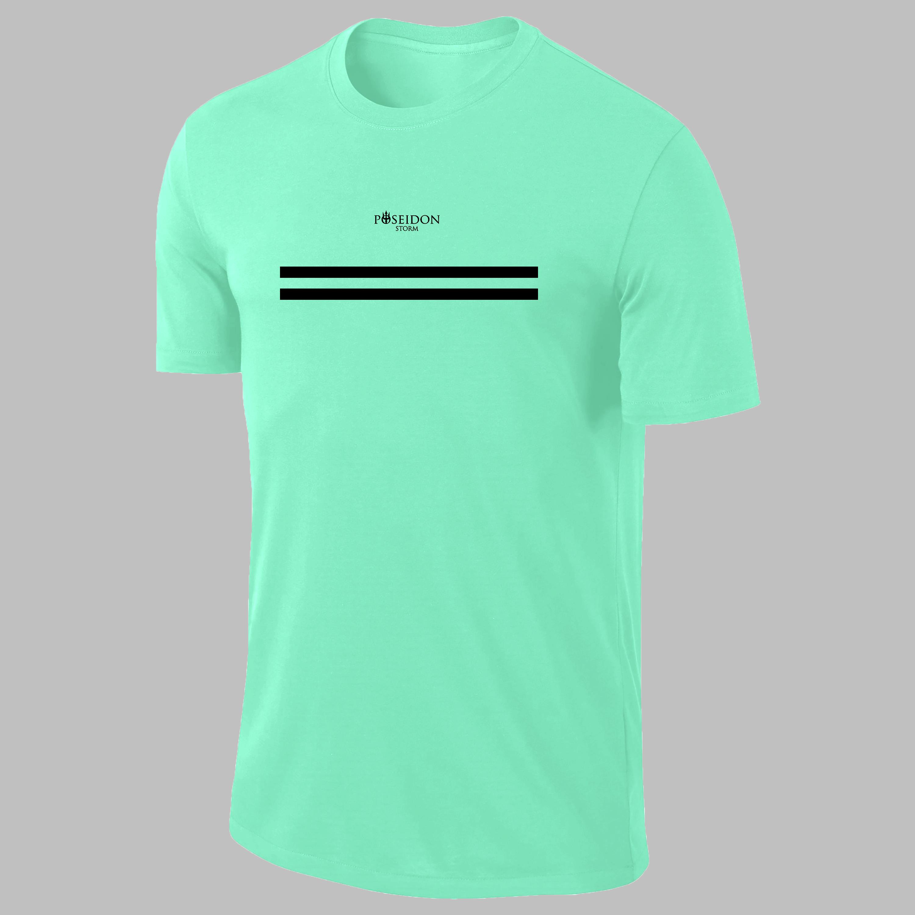 Erkek Su Yeşili Dri-Fit Kumaş Yürüyüş ve Koşu için Rahat T-shirt   S-3XL