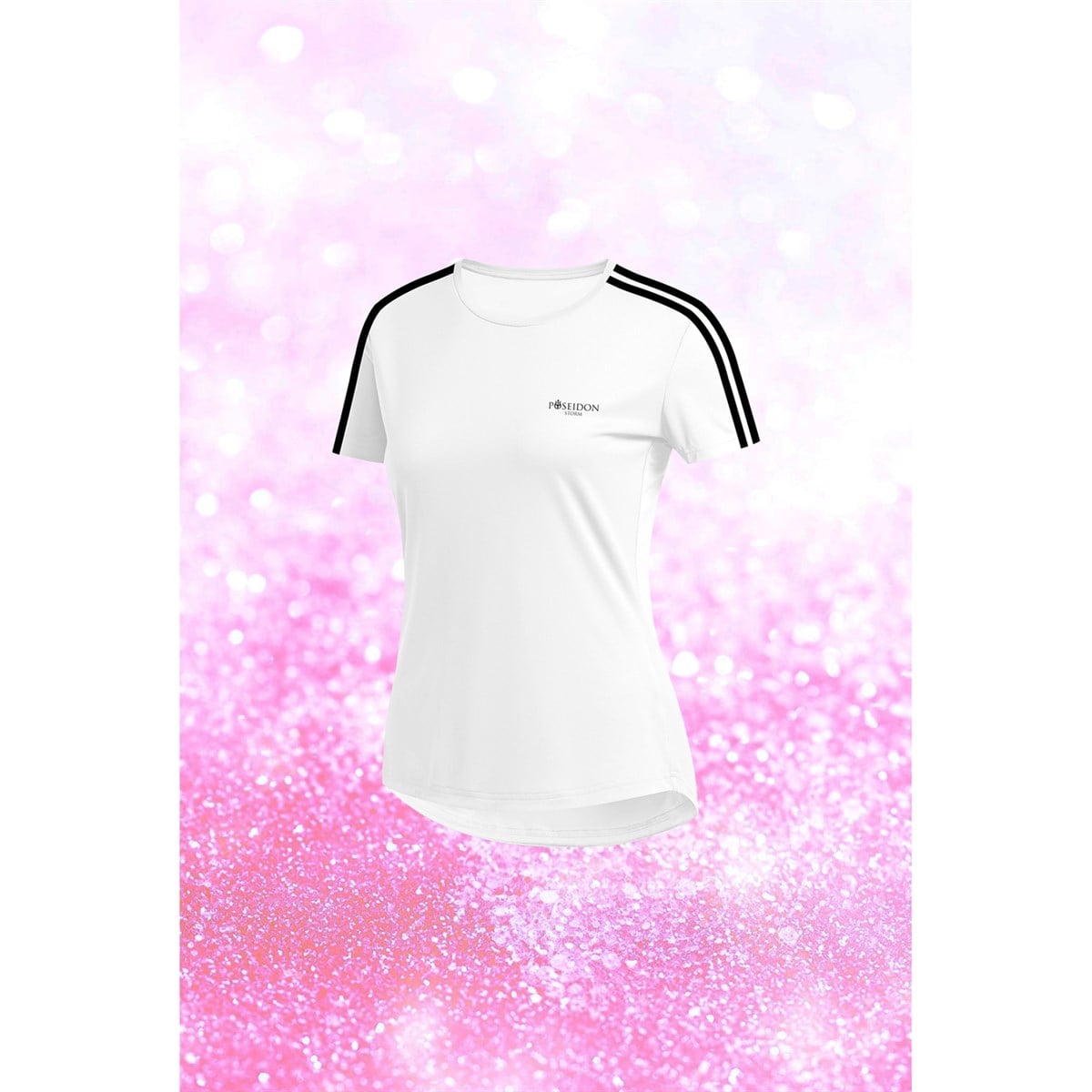 Kadın Beyaz Dri-Fit Kumaş Baskısız Rahat Konforlu T-shirt   S-3XL